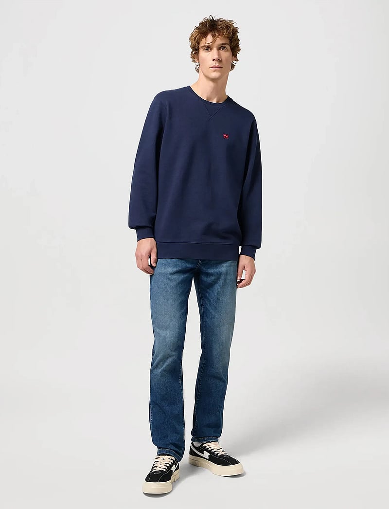 Wrangler - SIGN OFF CREW - kollektioner - navy - 3