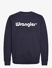 Wrangler - LOGO CREW SWEAT - sweatshirts - navy - 0