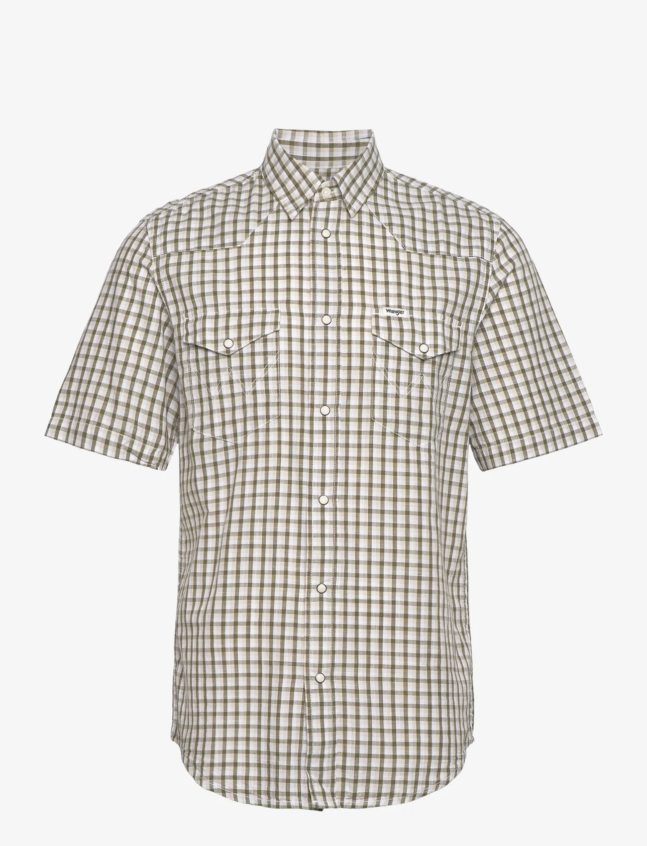 Wrangler - SS WESTERN SHIRT - checkered shirts - green - 0