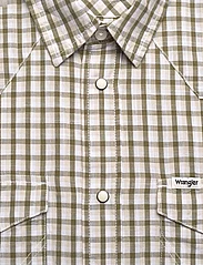 Wrangler - SS WESTERN SHIRT - checkered shirts - green - 2