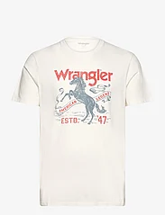 Wrangler - AMERICANA TEE - laagste prijzen - worn white - 0