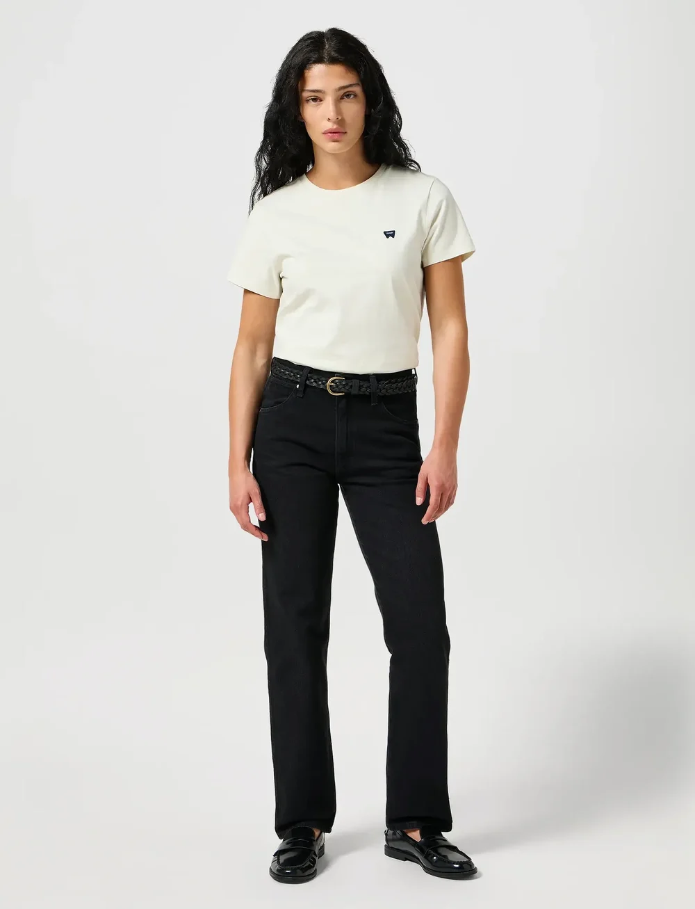 Wrangler - SUNSET - sirge säärega teksad - black - 3