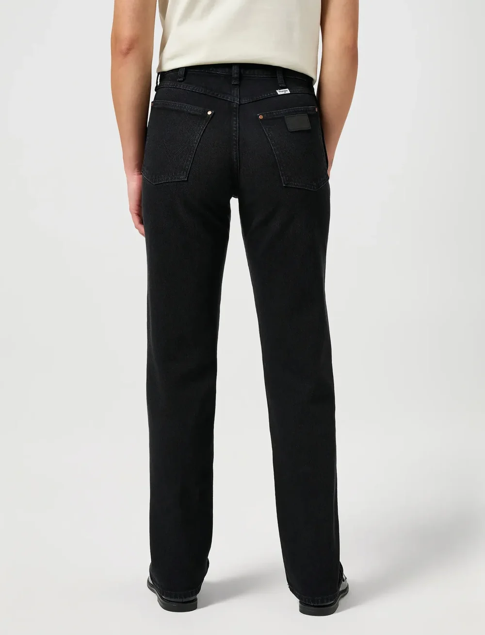 Wrangler - SUNSET - sirge säärega teksad - black - 4