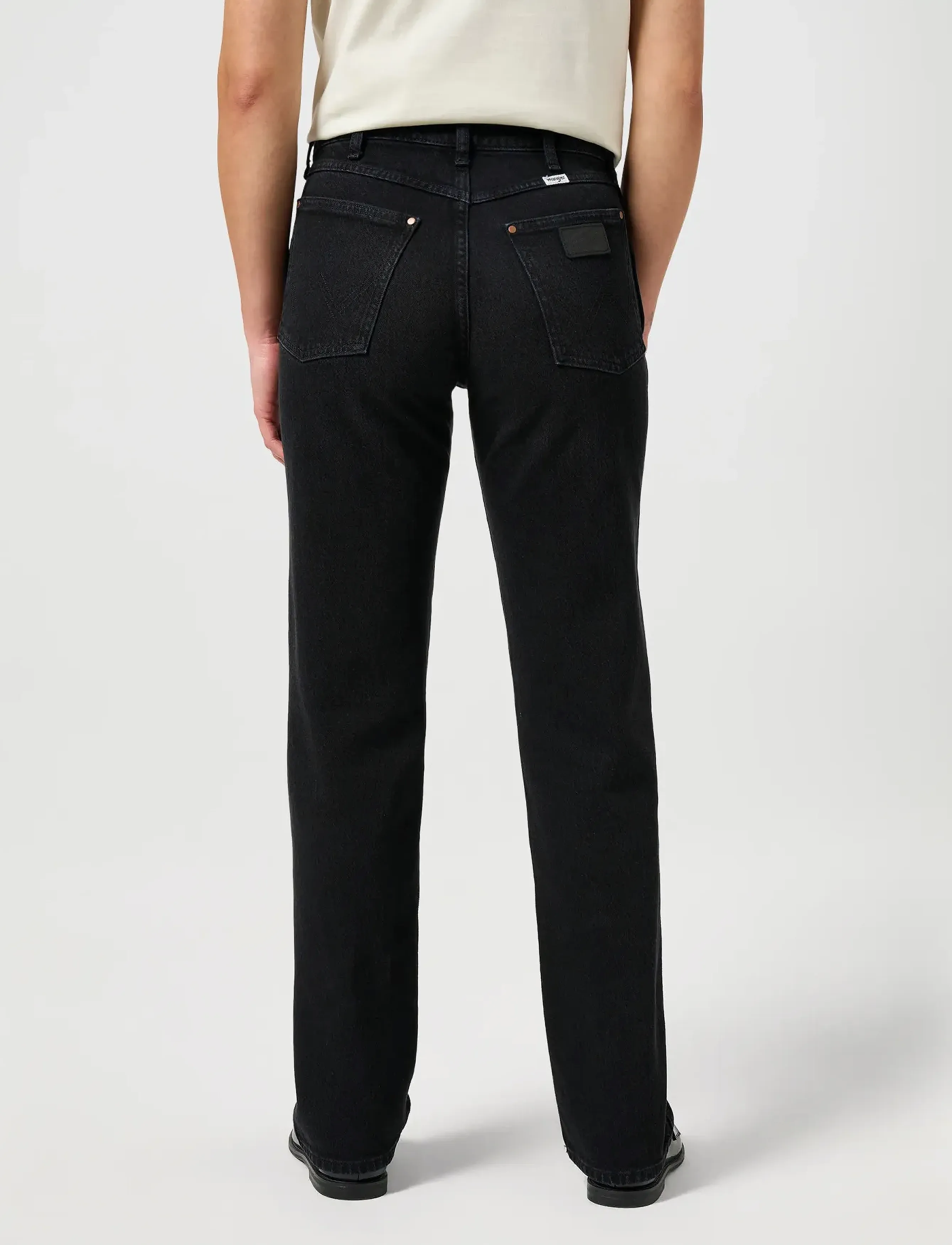 Wrangler - SUNSET - straight jeans - black - 4