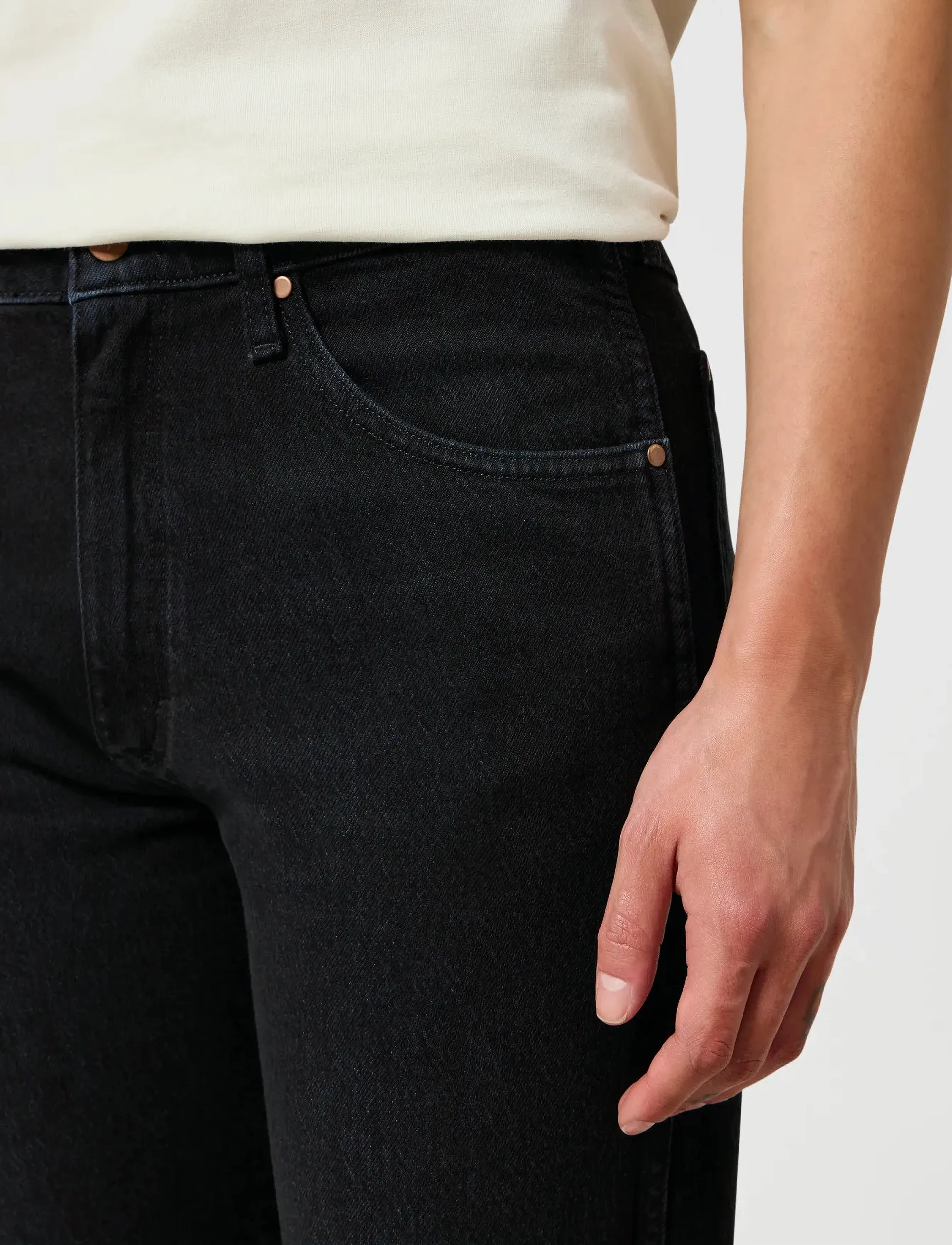 Wrangler - SUNSET - straight jeans - black - 5