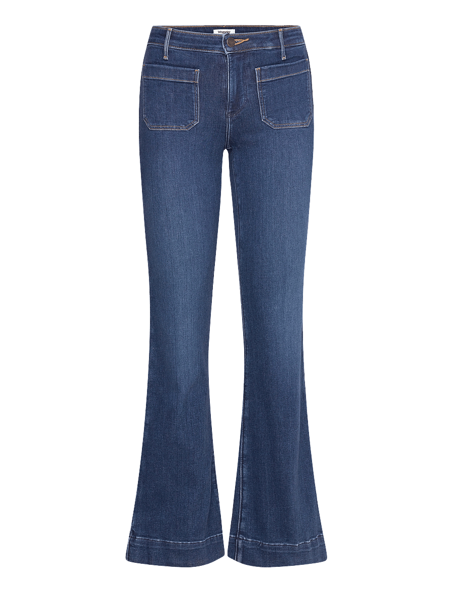 Wrangler - FLARE - utsvängda jeans - dark wash - 1