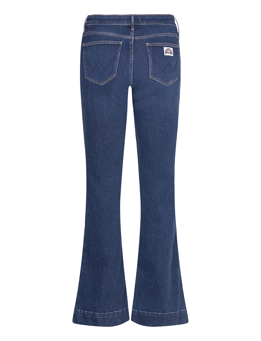 Wrangler - FLARE - utsvängda jeans - dark wash - 2