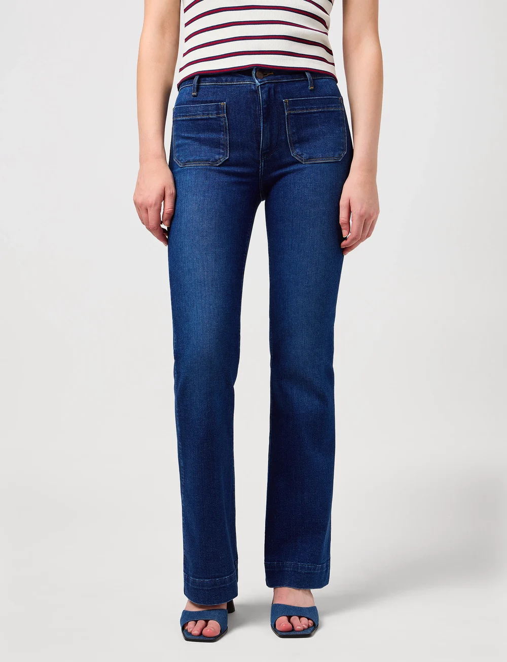 Wrangler - FLARE - flared jeans - dark wash - 0