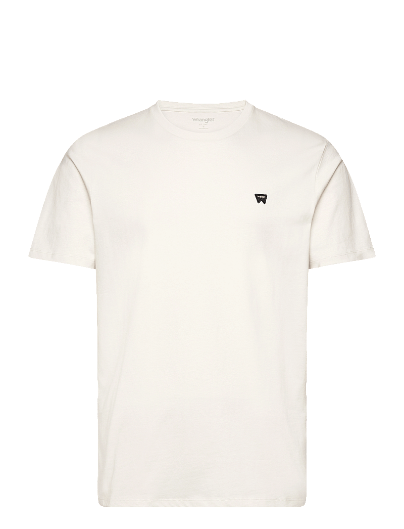 Wrangler - SIGN OFF TEE - kortärmade t-shirts - vintage white - 1