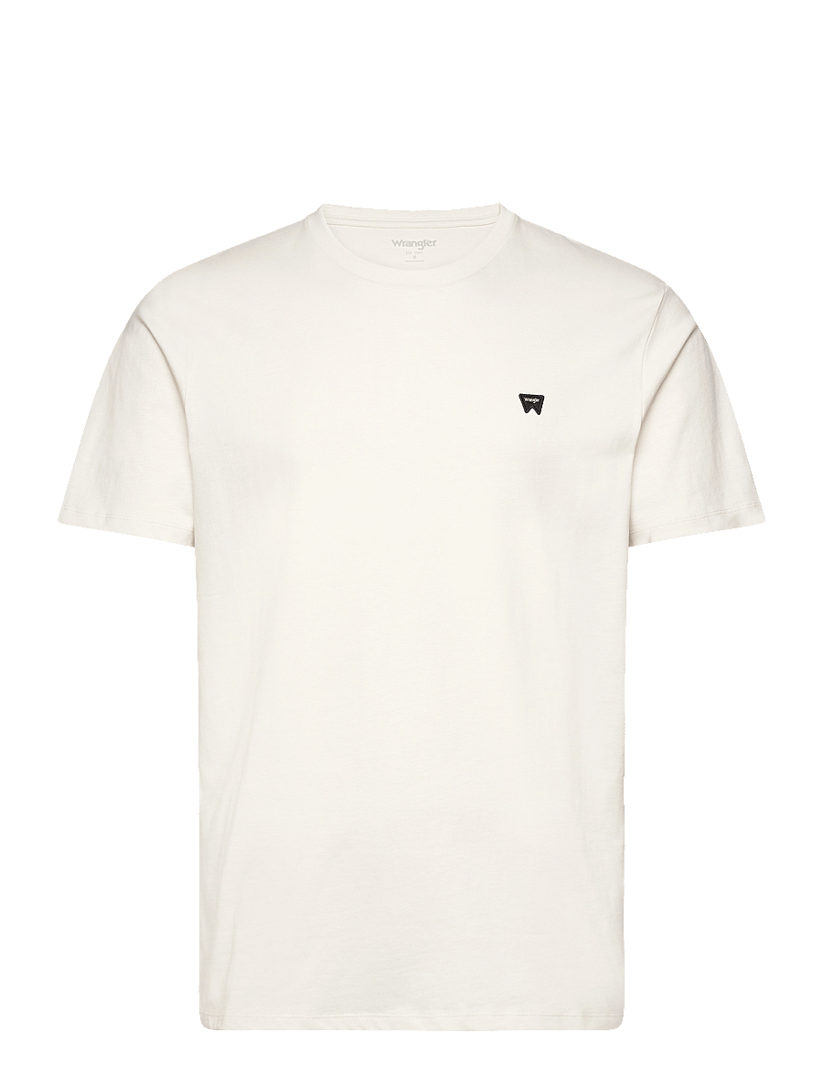 Wrangler - SIGN OFF TEE - lühikeste varrukatega t-särgid - vintage white - 1