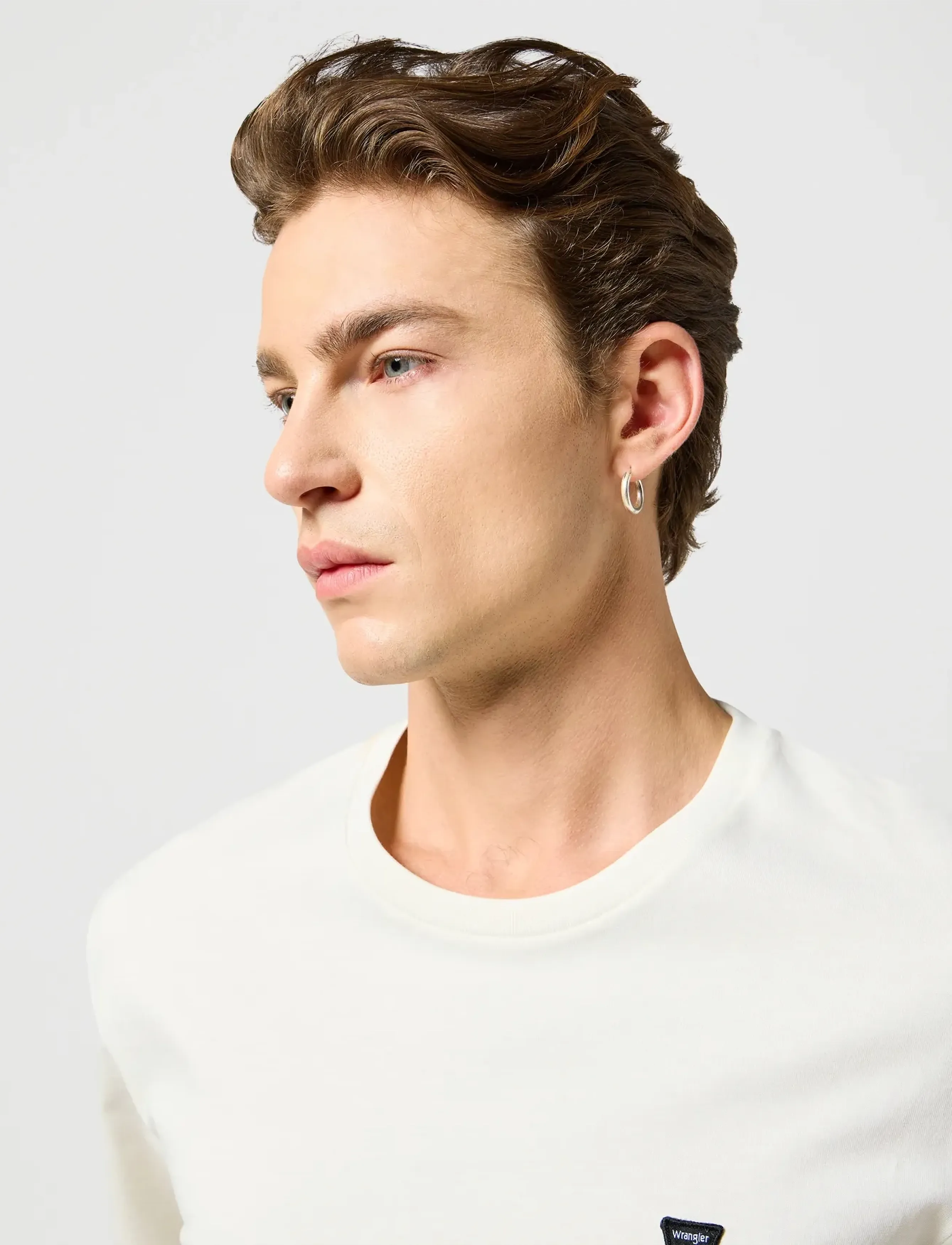 WRANGLER T-shirt 'Sign Off Tee Vintage White' herr – bild 6