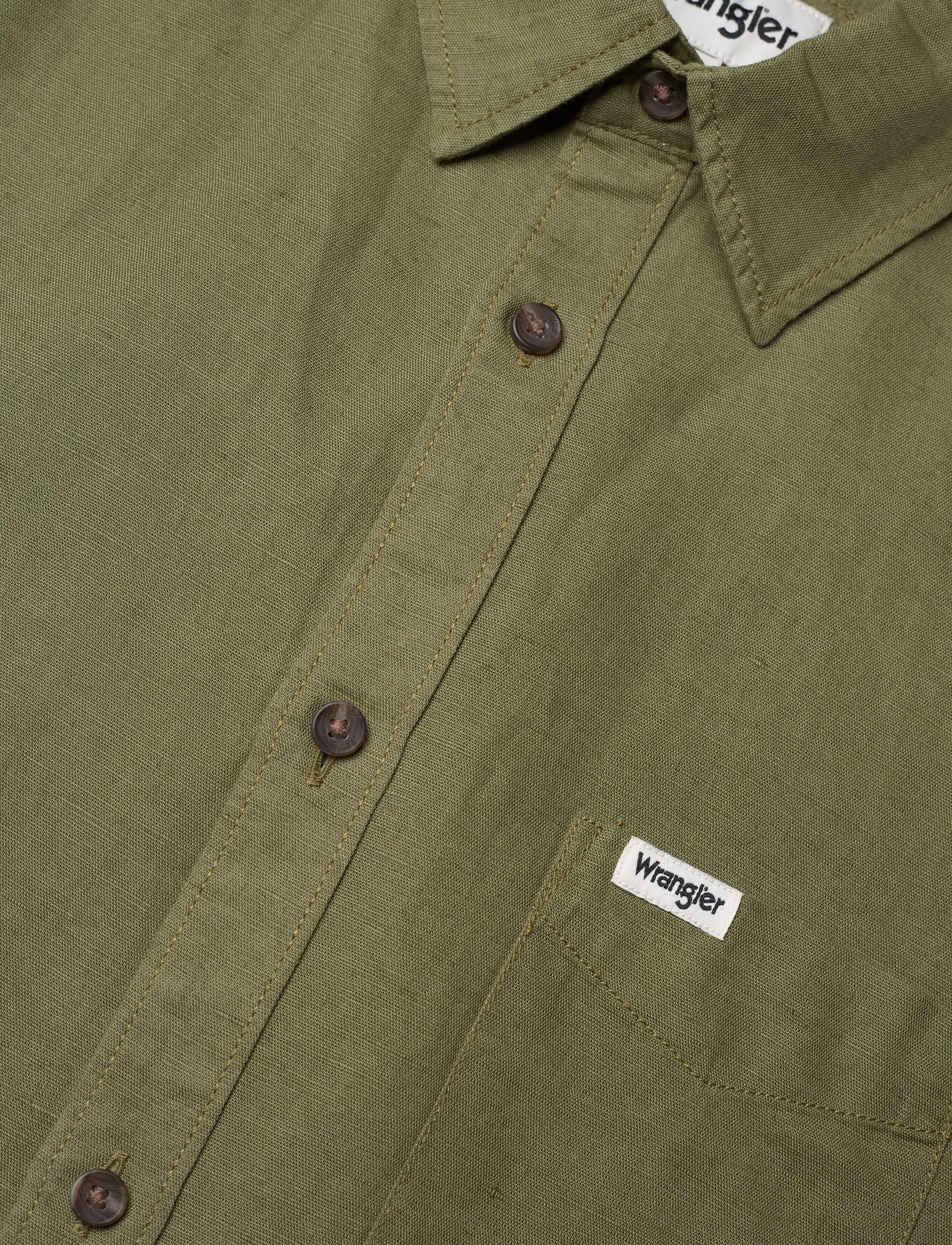 Wrangler - LS 1 PKT SHIRT - capulet olive - 3