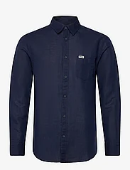 Wrangler - LS 1 PKT SHIRT - linen shirts - black iris - 0