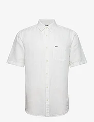 Wrangler - SS 1 PKT SHIRT - linen shirts - worn white - 0