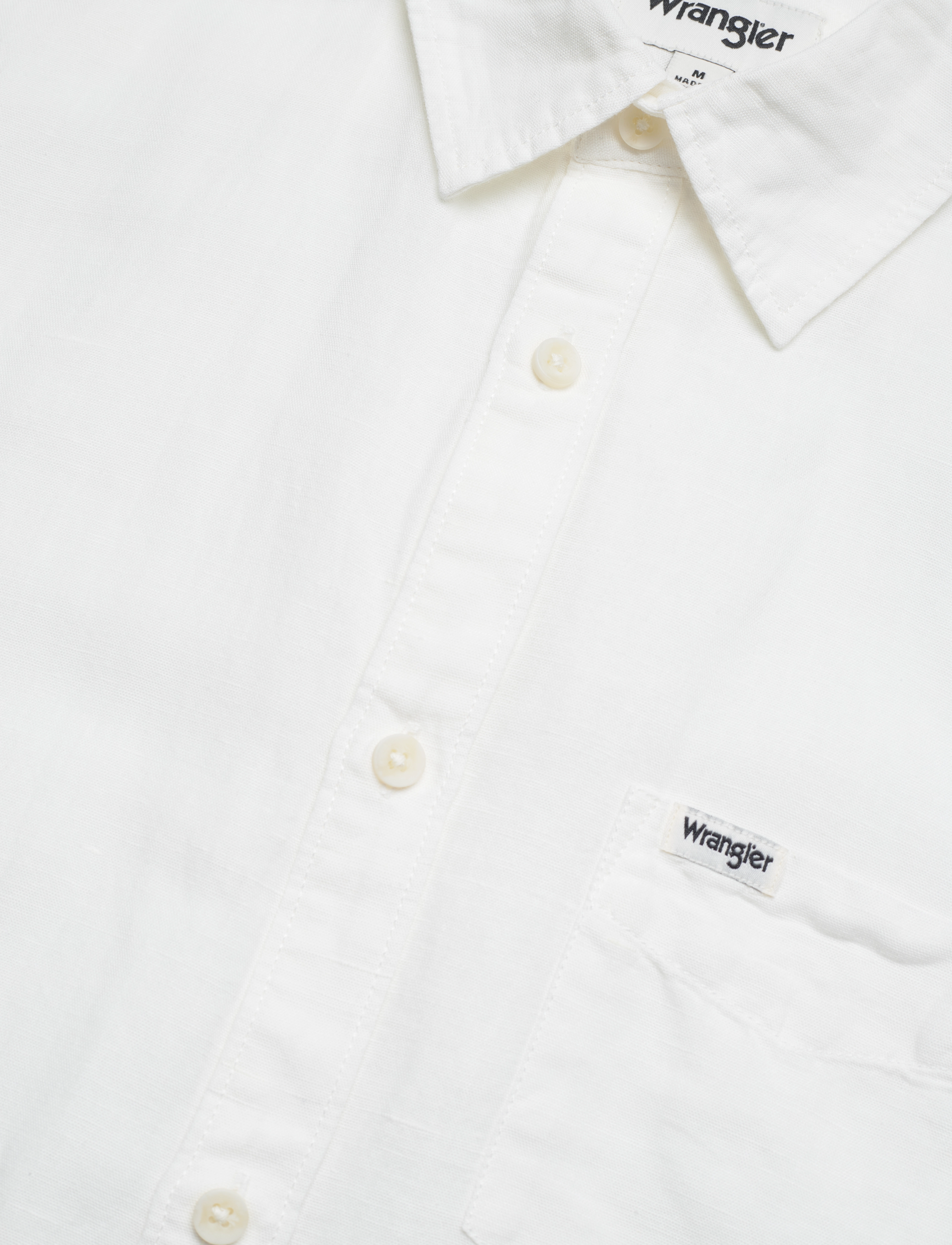 Wrangler - SS 1 PKT SHIRT - worn white - 3