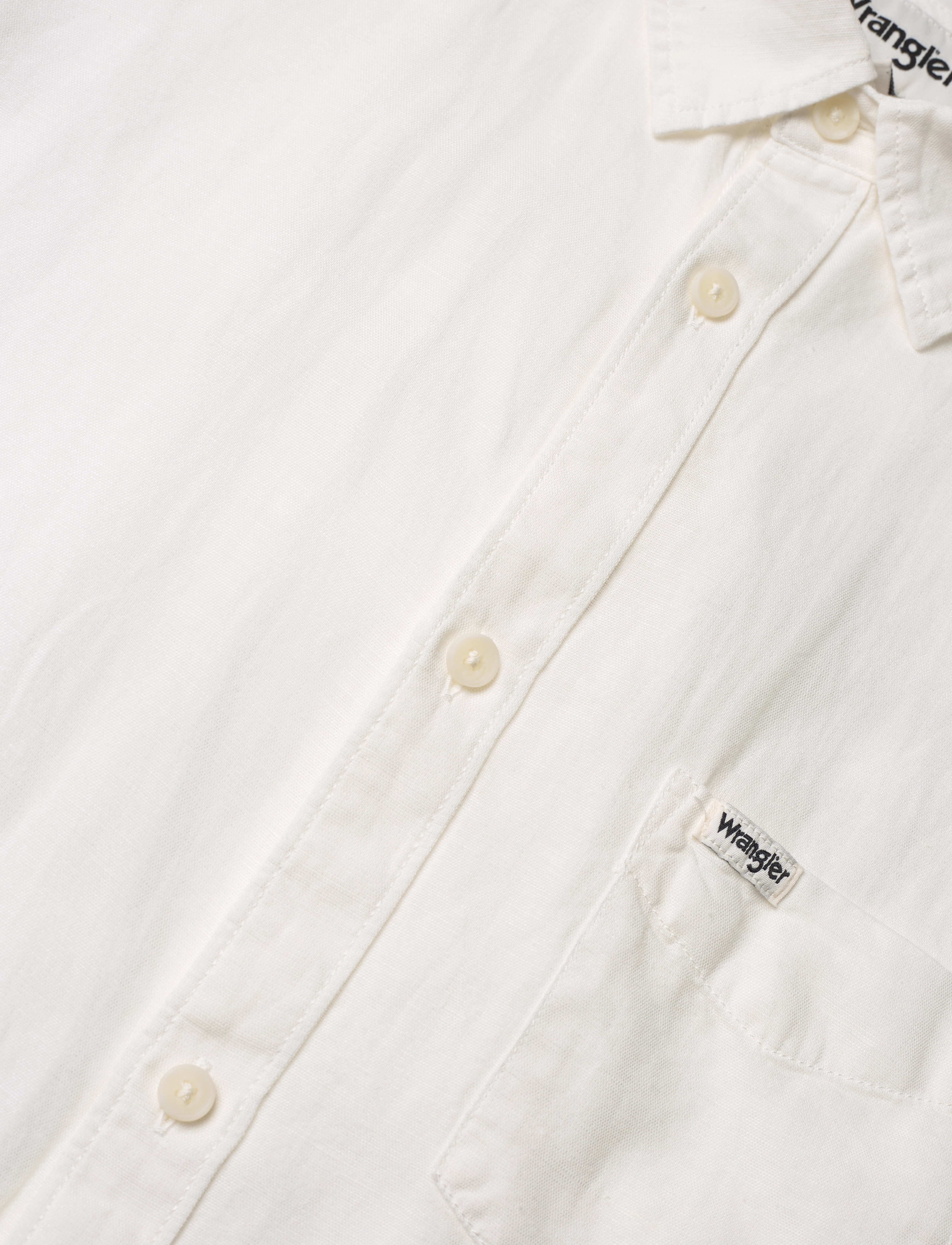 Wrangler - LS 1 PKT SHIRT - worn white - 3