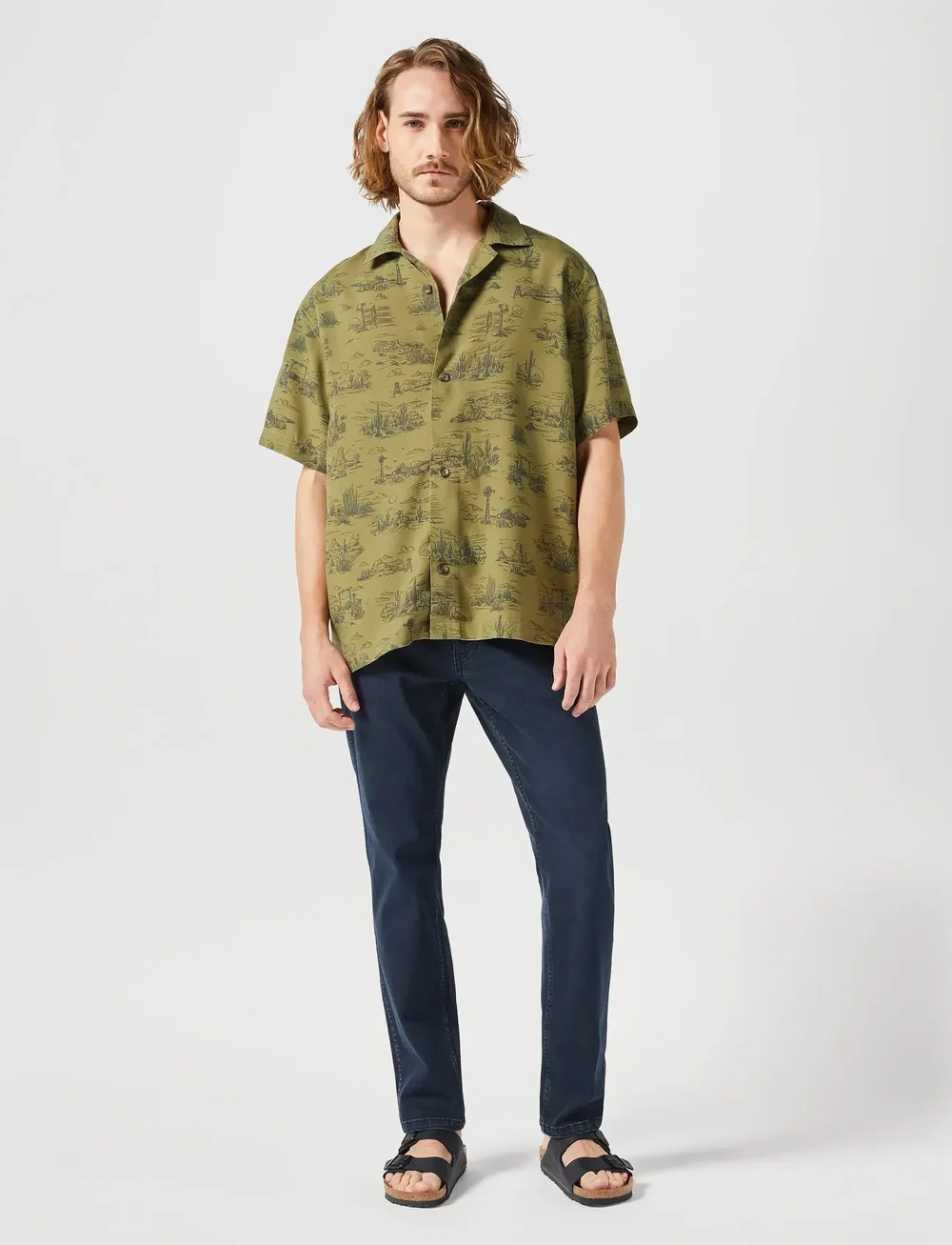 Wrangler - RIVER - tapered jeans - cloudy skies - 3