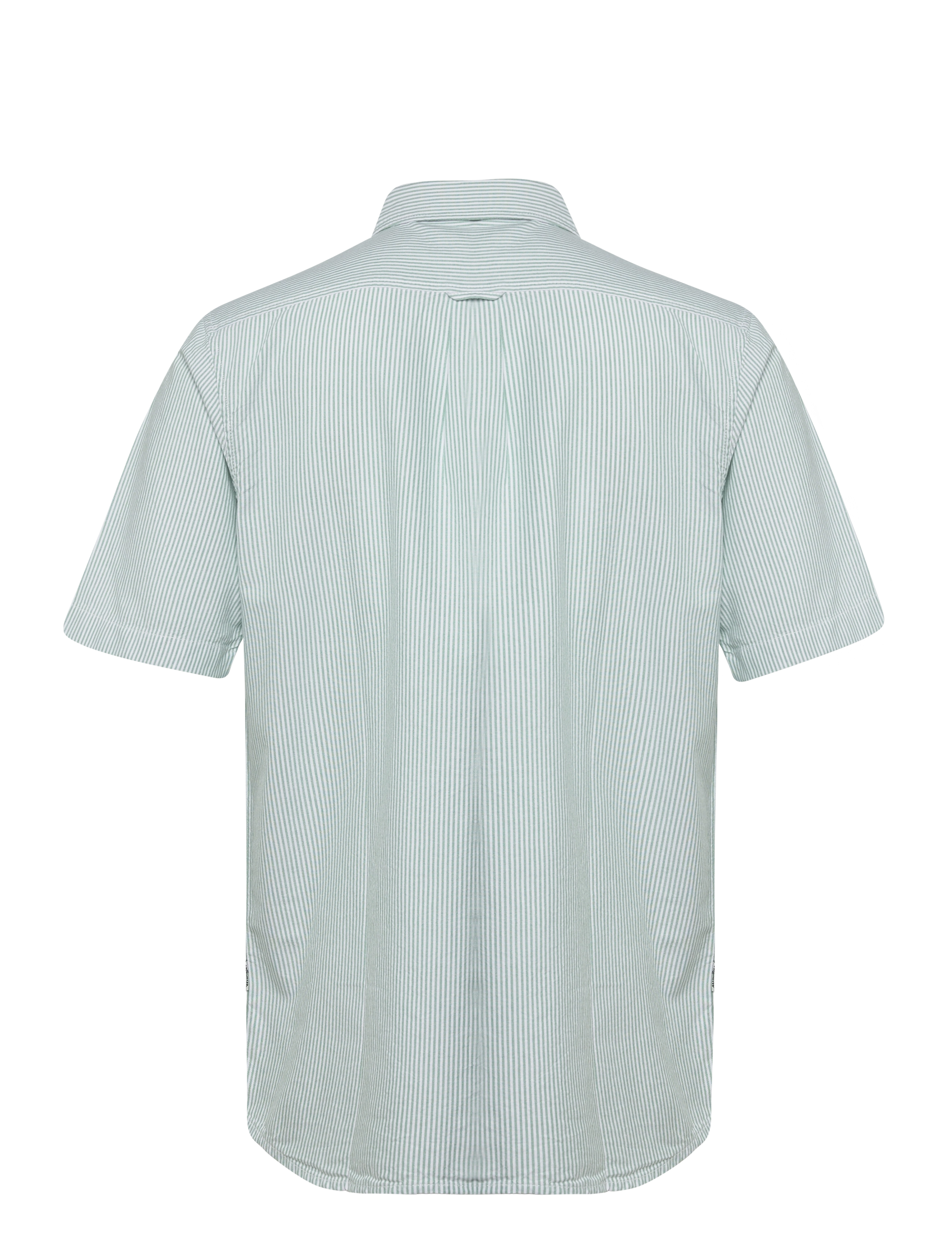Wrangler - SS SHIRT - green stripe oxford - 2