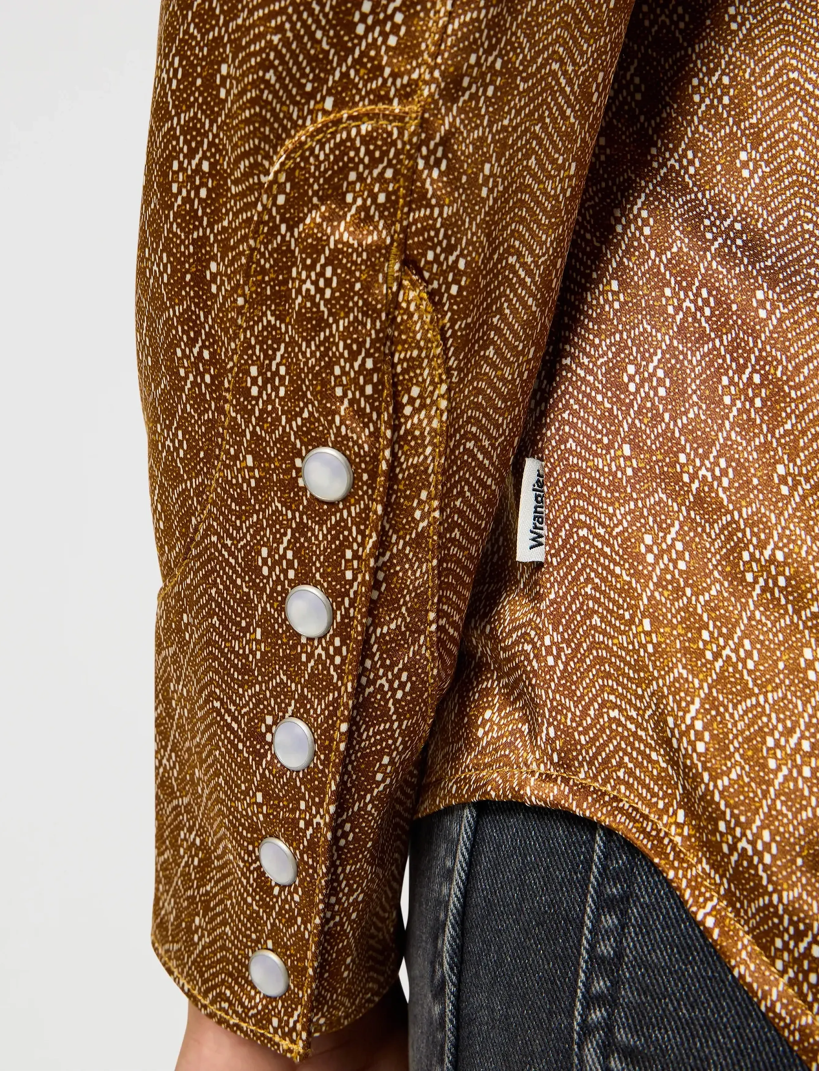 Wrangler - SLIM BLOUSE - langærmede bluser - dijon - 4
