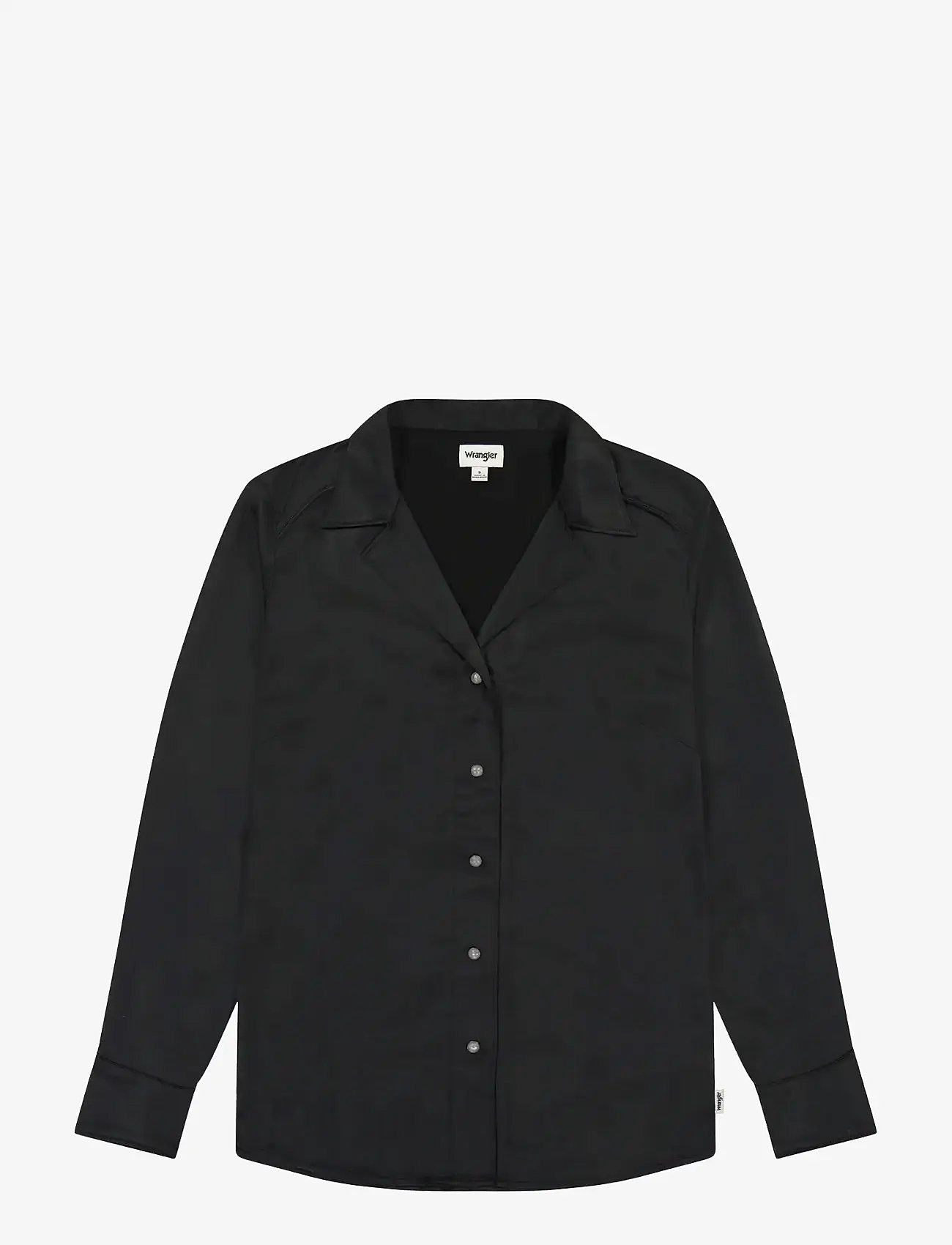 Wrangler - SLIM BLOUSE - långärmade blusar - black - 0