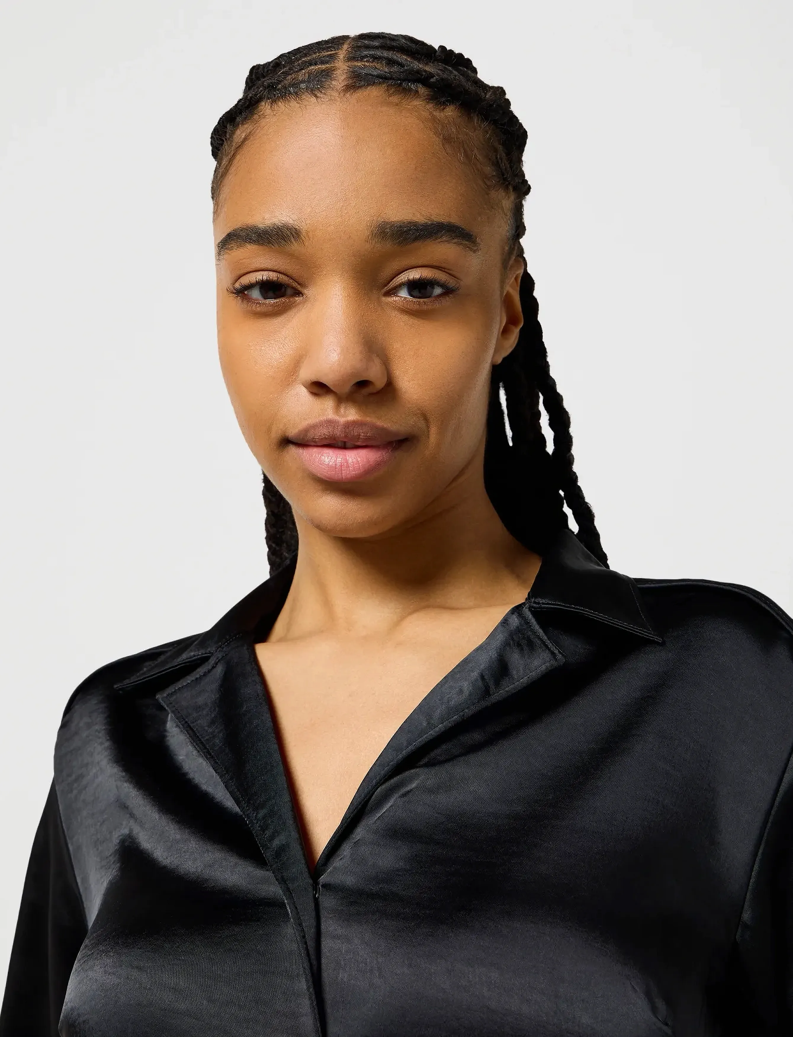 Wrangler - SLIM BLOUSE - långärmade blusar - black - 5