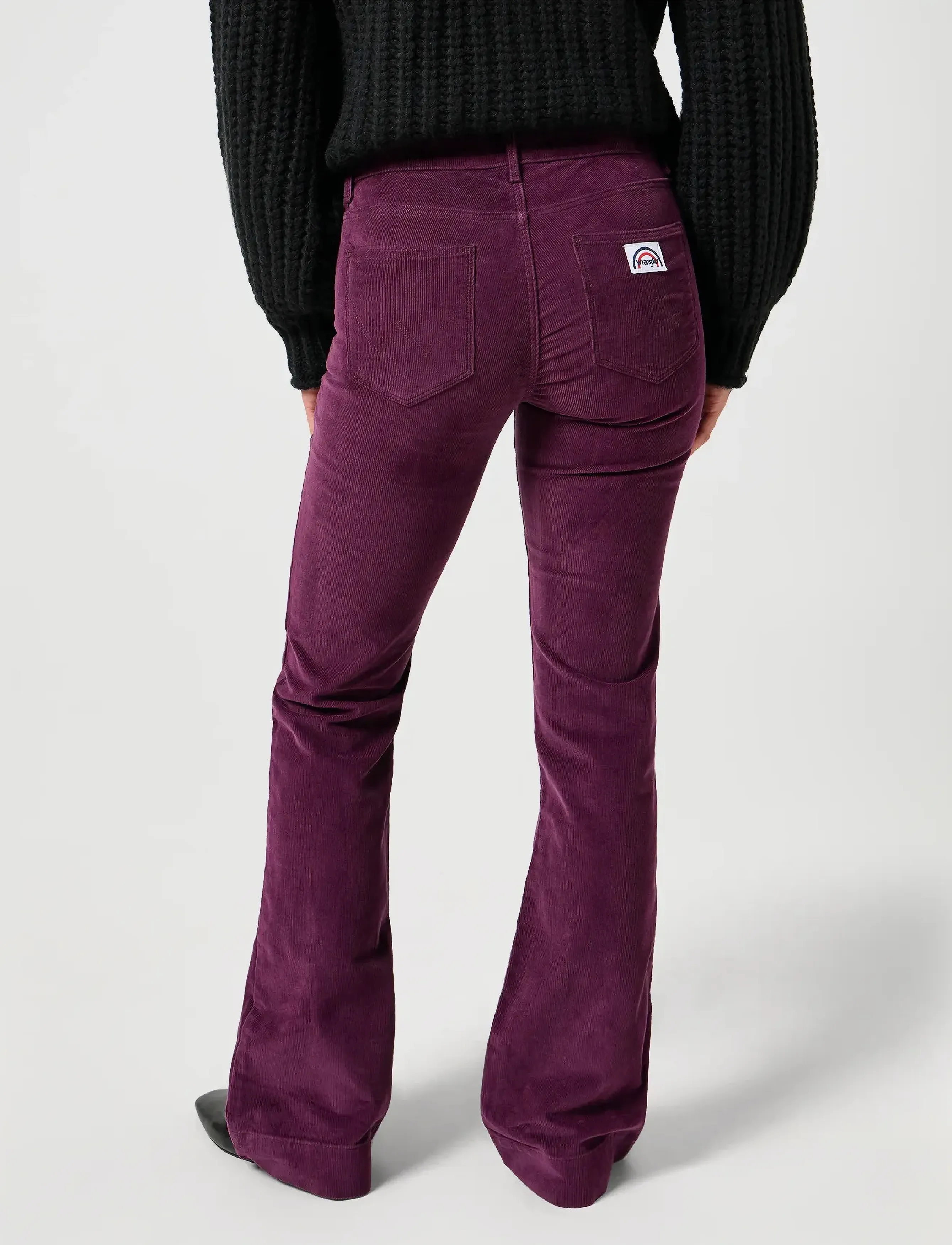 Wrangler - FLARE - flared jeans - italian plum - 4