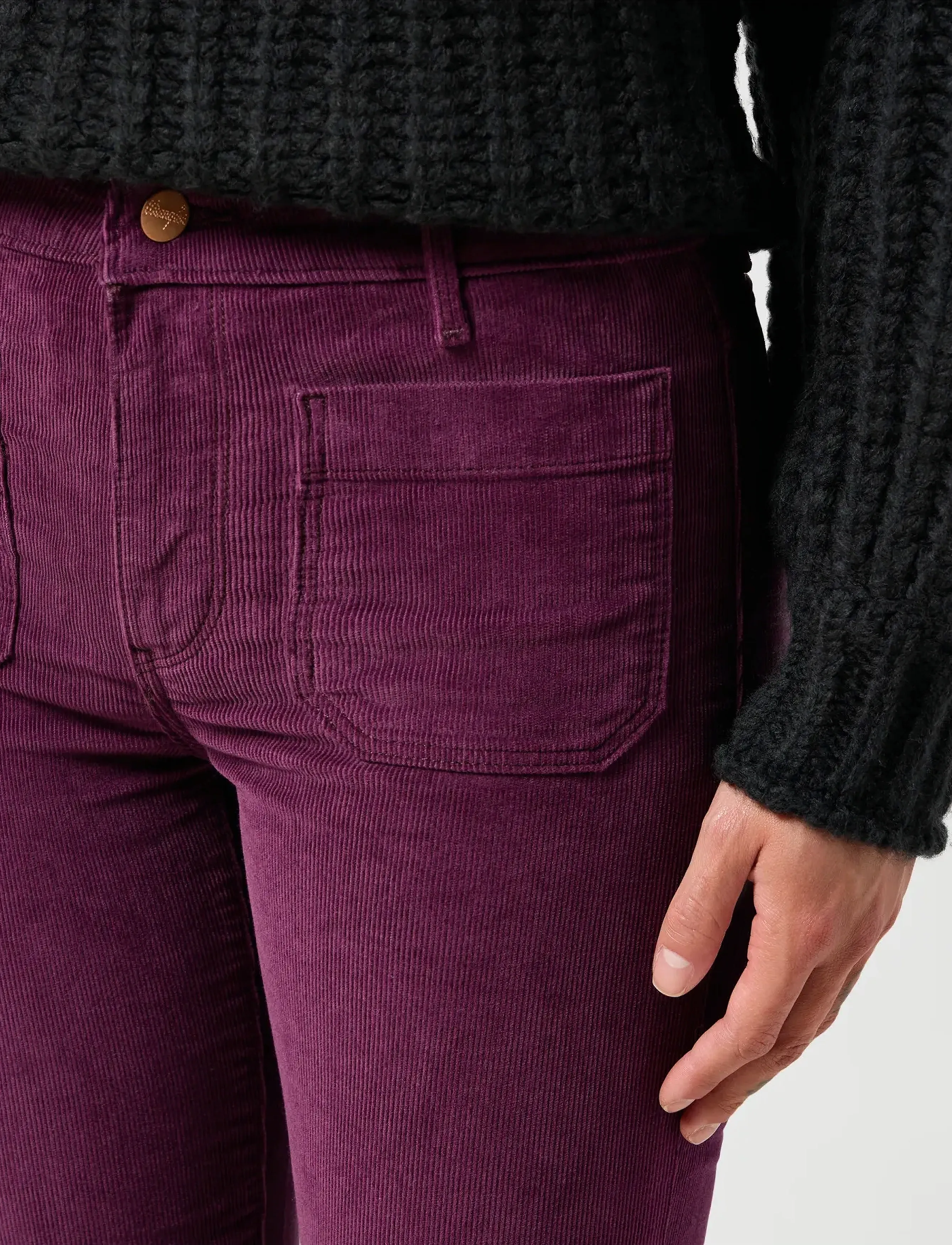 Wrangler - FLARE - flared jeans - italian plum - 5