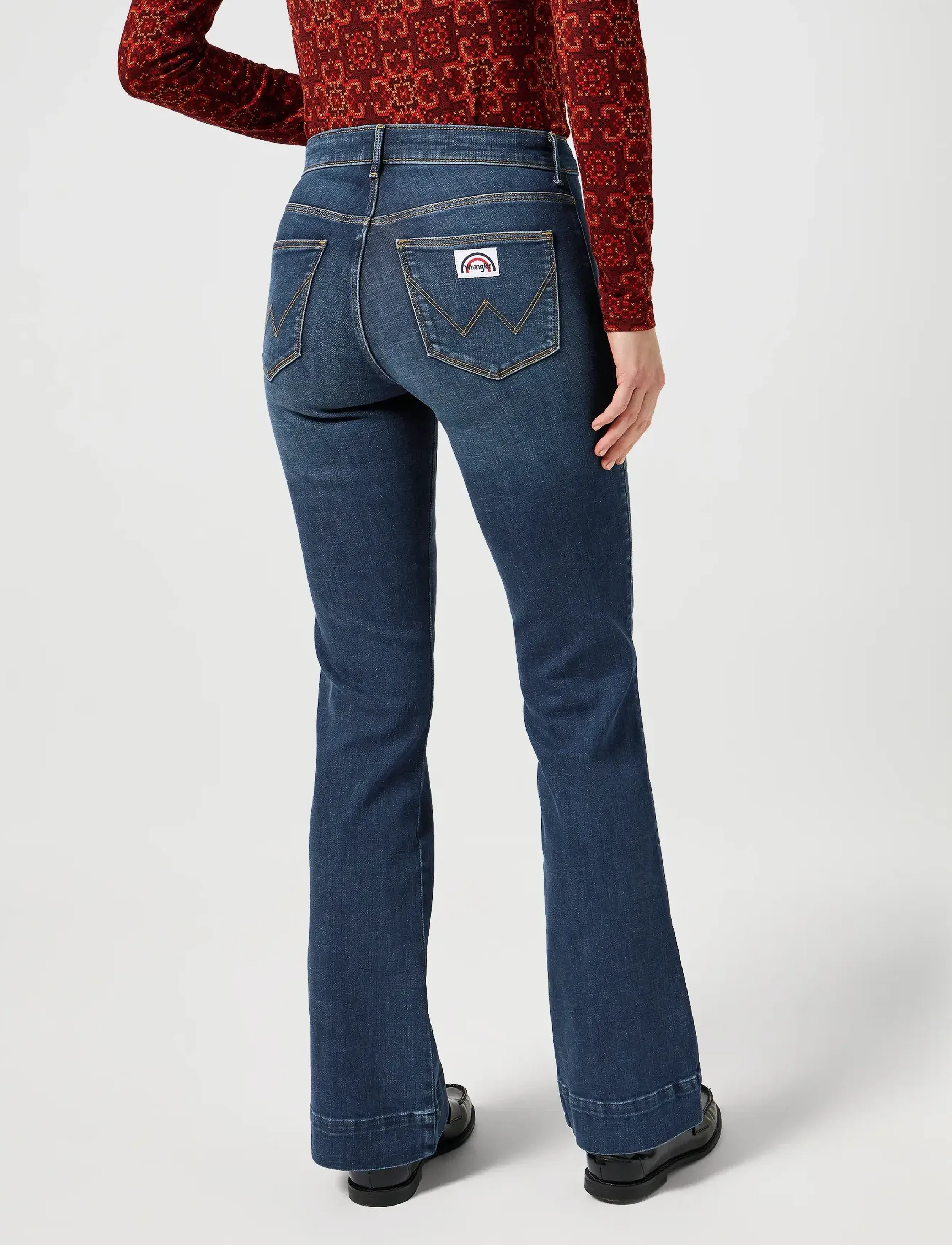 Wrangler - FLARE - flared jeans - slate tint - 4
