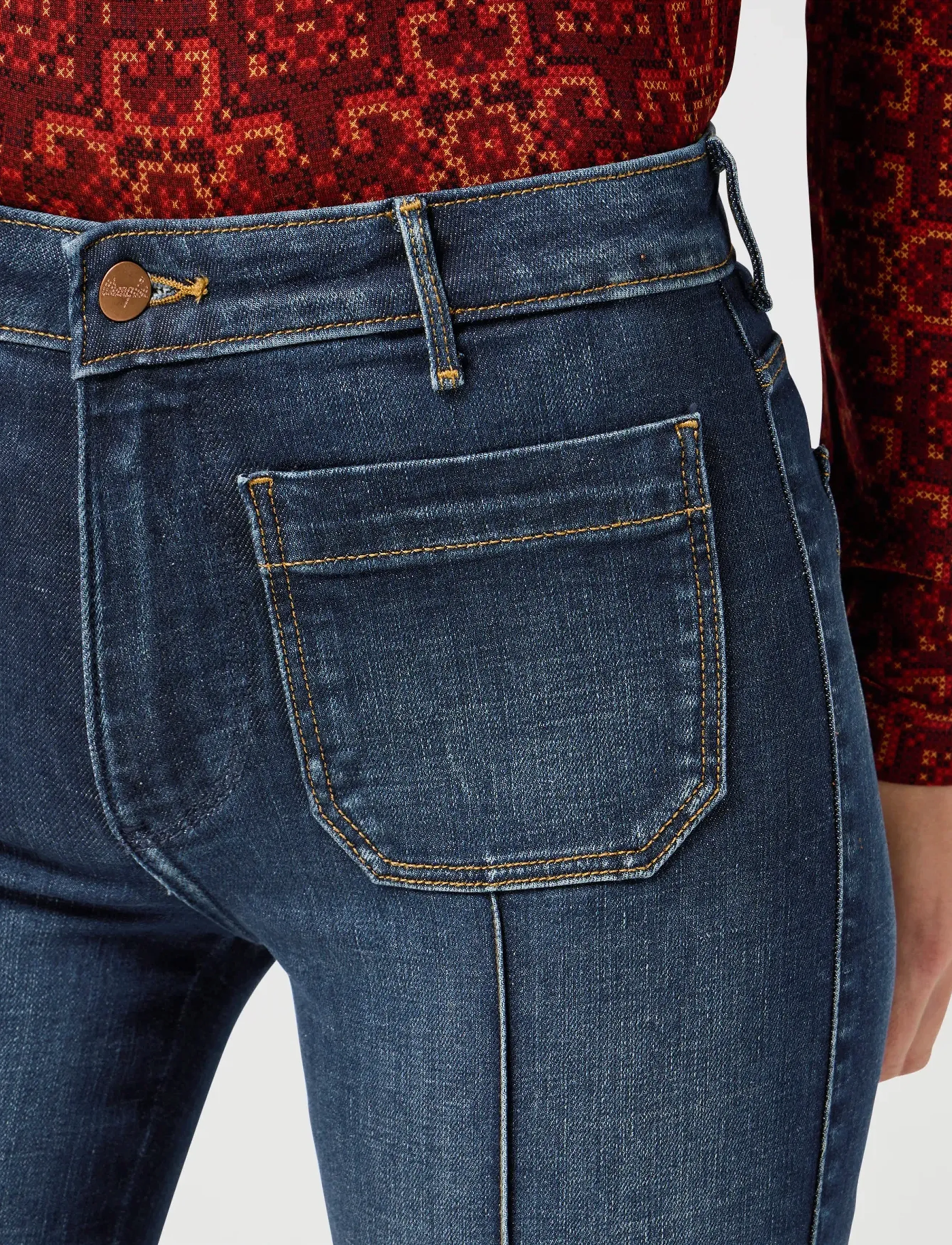 Wrangler - FLARE - flared jeans - slate tint - 5