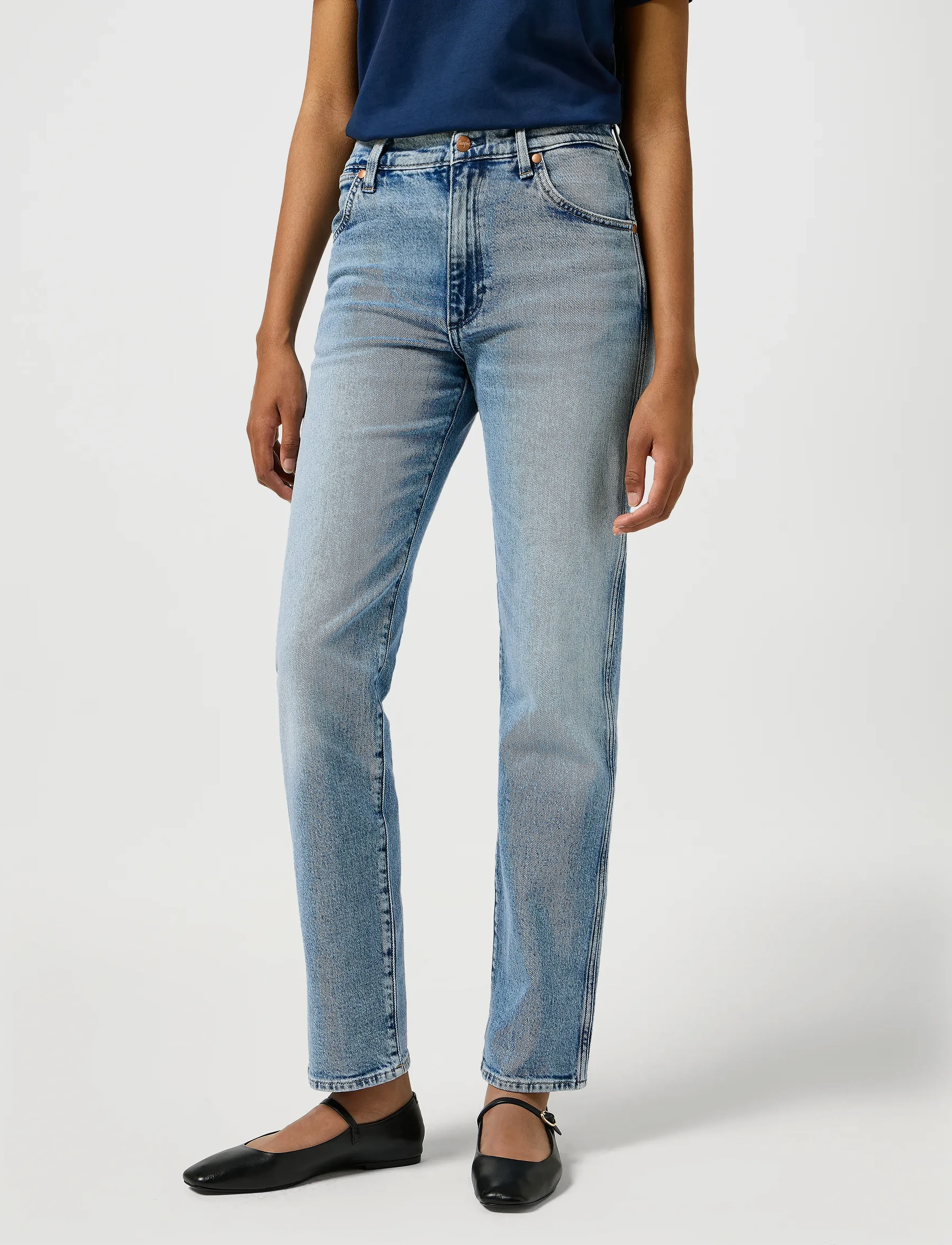 Wrangler Sunset, 30 x 34, Blue, Jeans > Lige-Almindelige, Dame