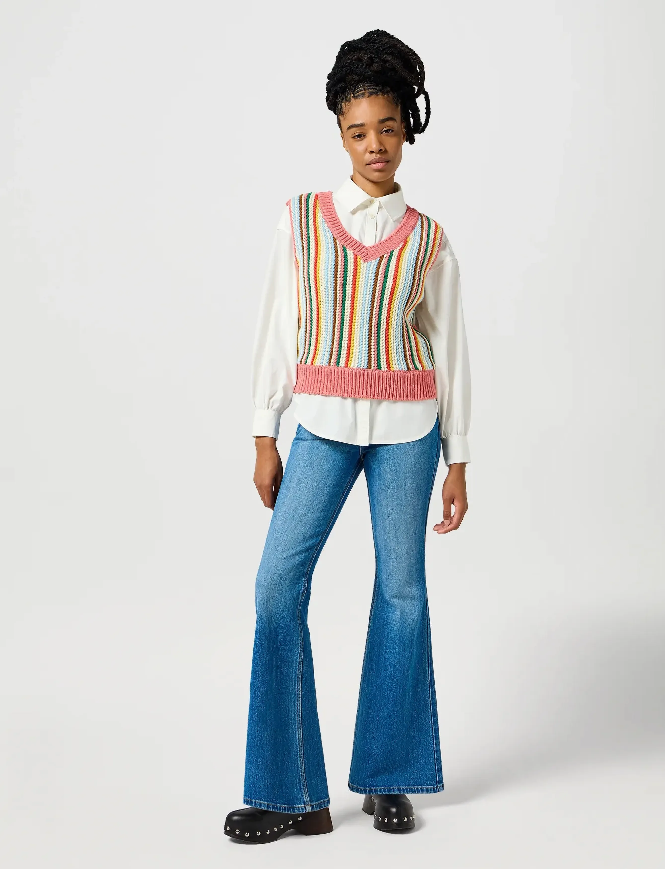 Wrangler - COOL GIRL SHIRT - langärmlige hemden - worn white - 2