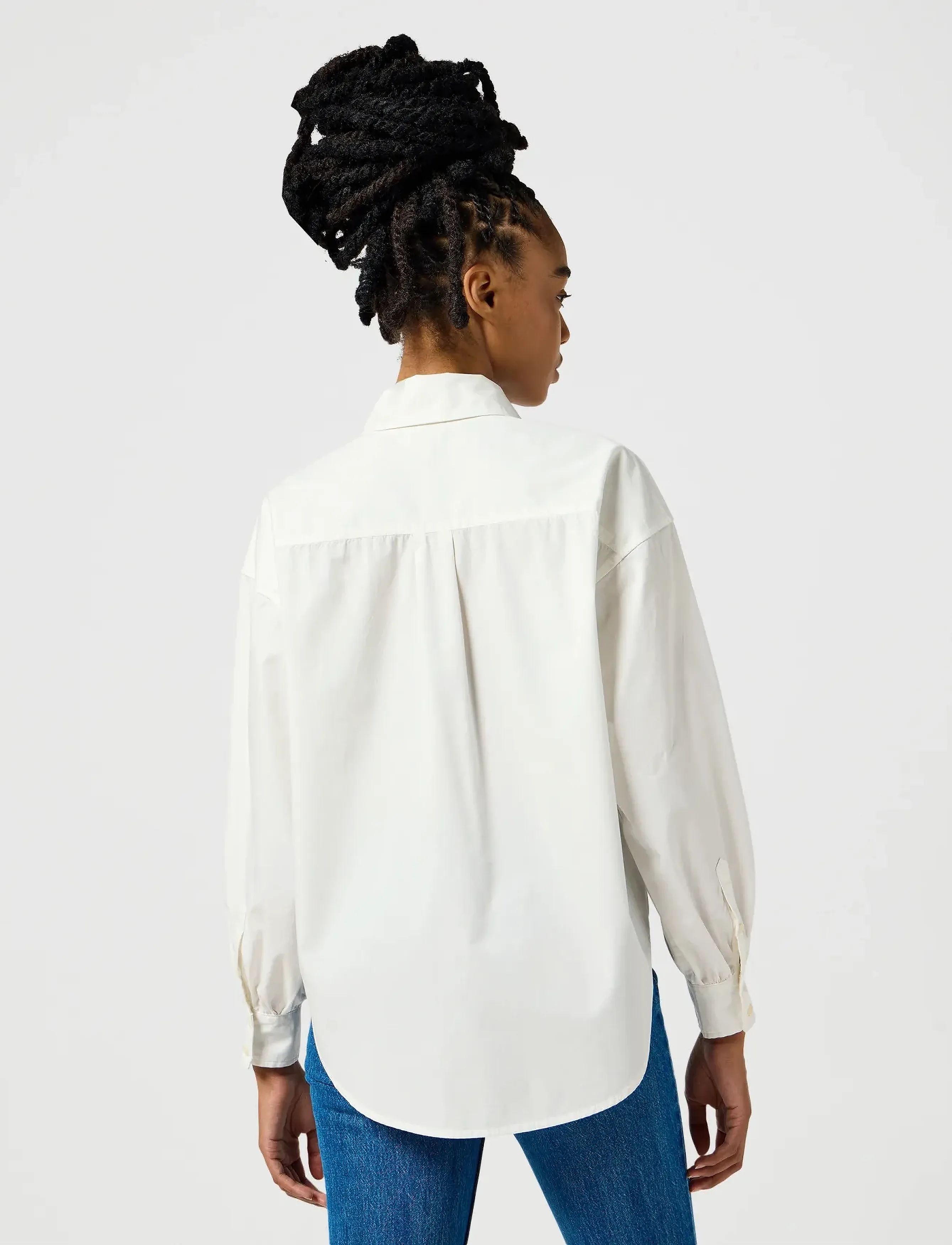 Wrangler - COOL GIRL SHIRT - langärmlige hemden - worn white - 3