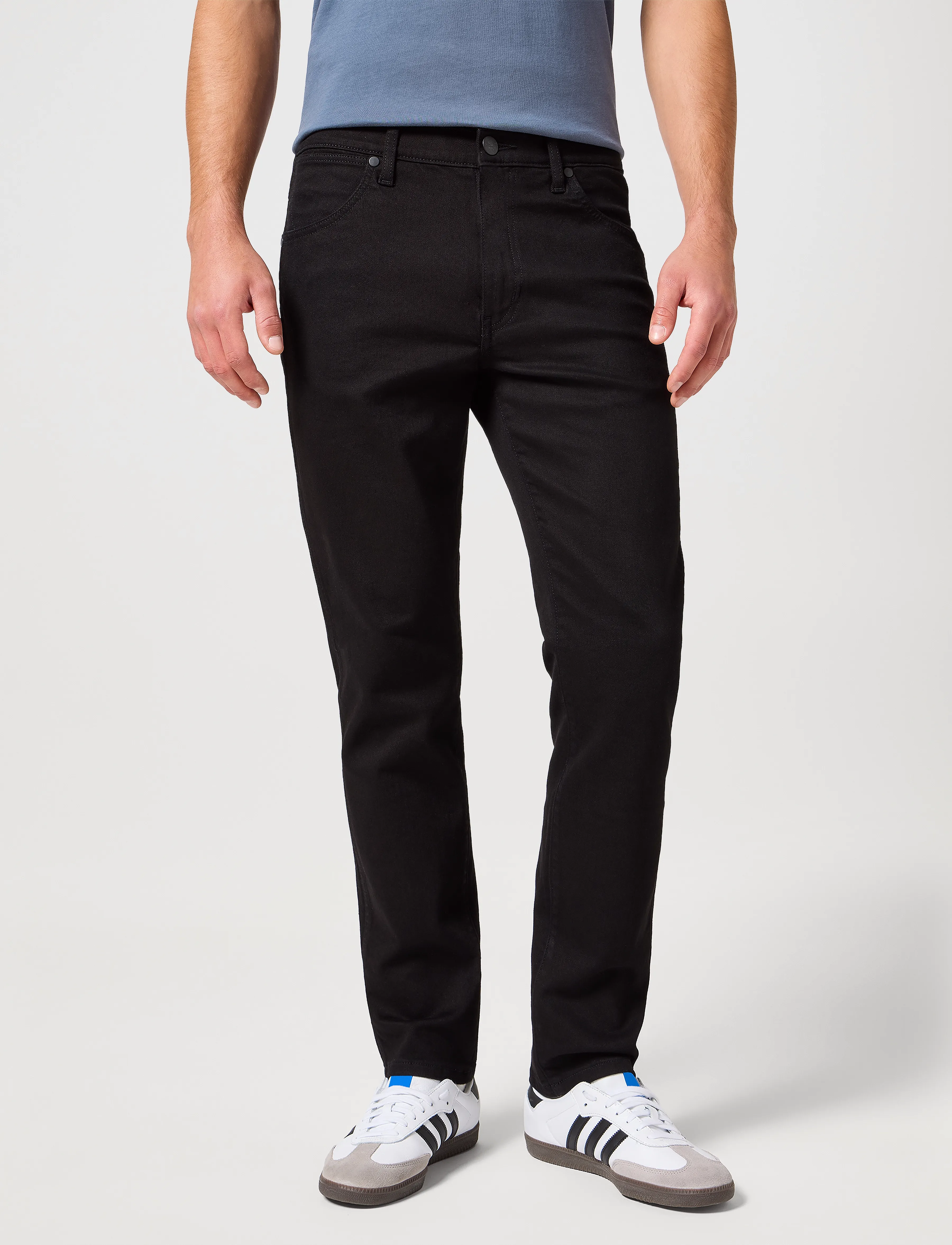 Wrangler Larston, 32 x 32, Navy, Jeans > Smalle, Herre