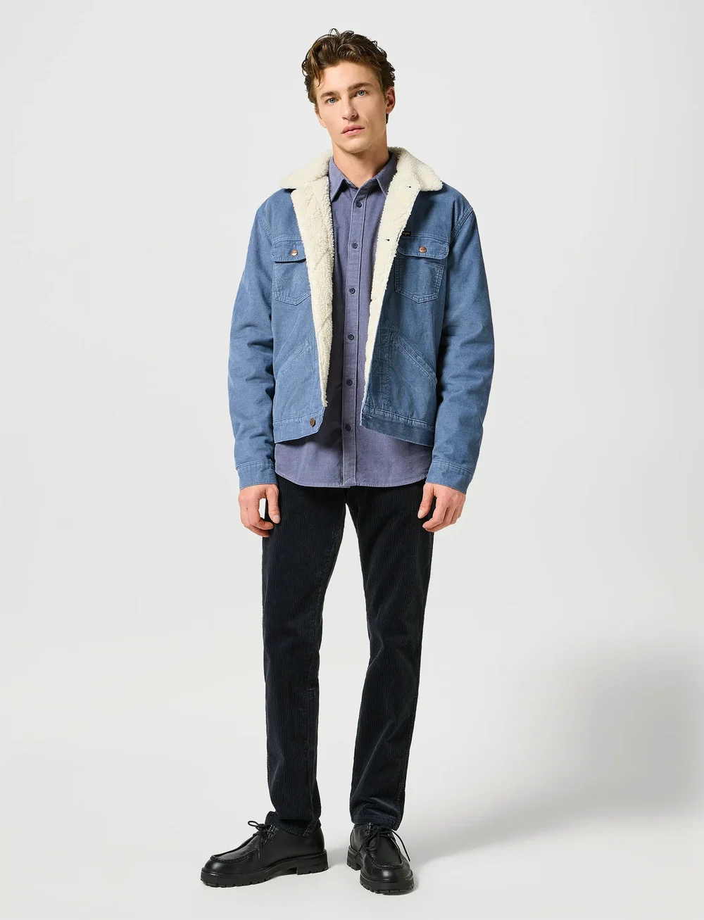 Wrangler - 124MJ SHERPA - voodriga teksajakid - grisaille - 3