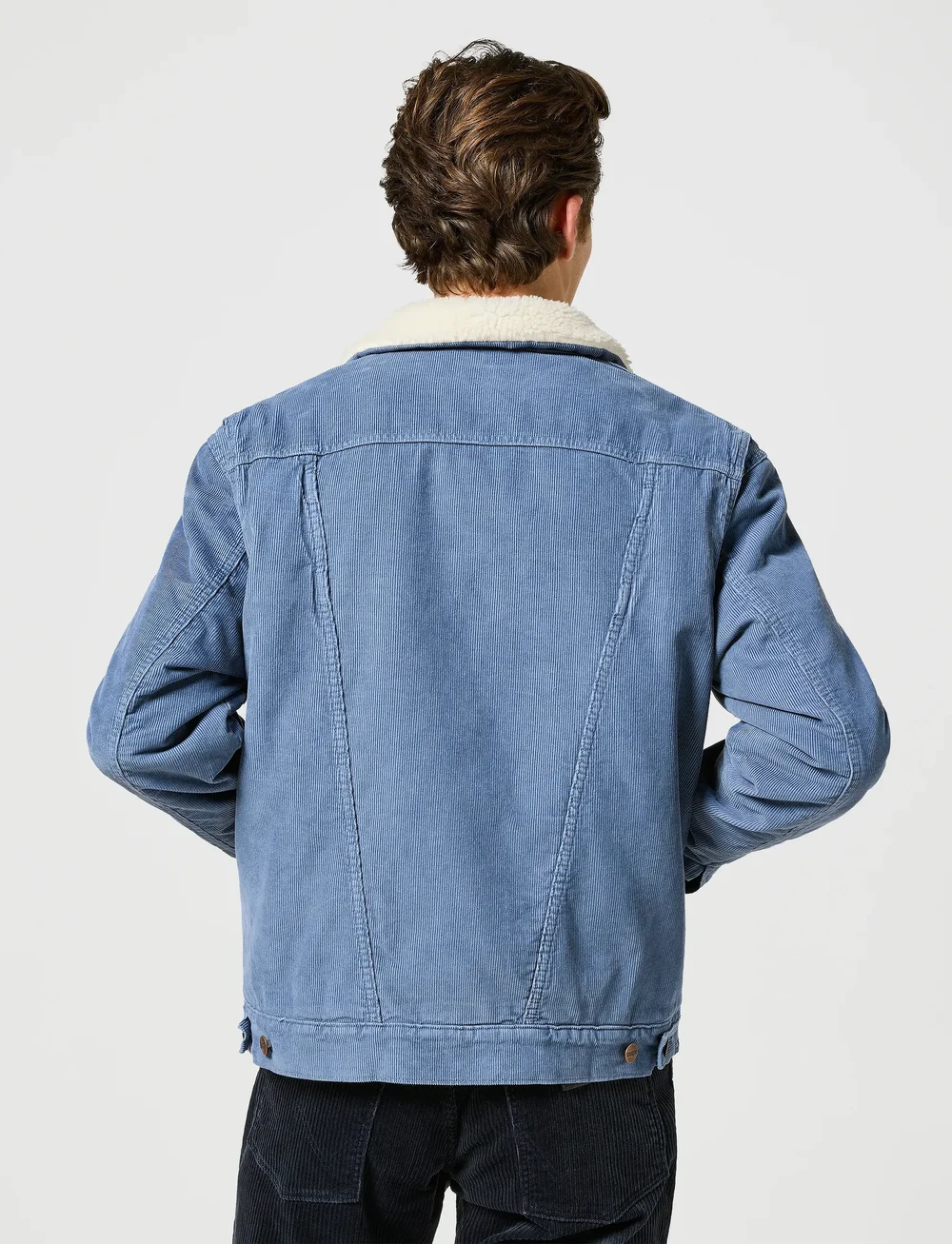 Wrangler - 124MJ SHERPA - voodriga teksajakid - grisaille - 4