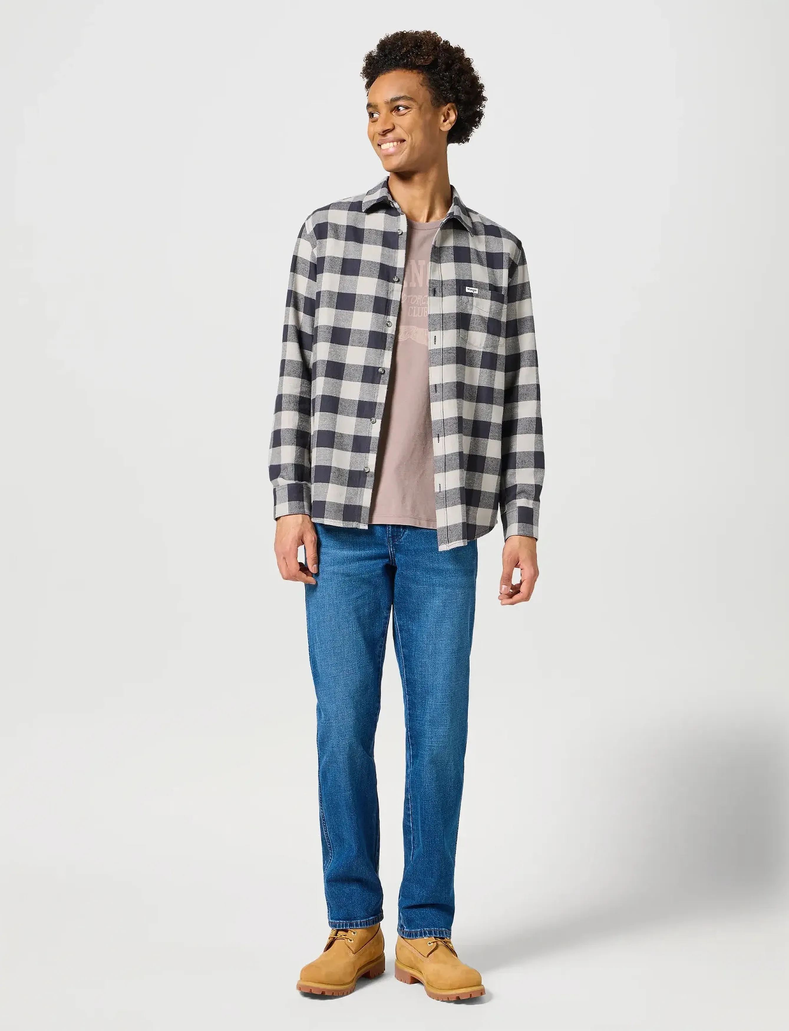 Wrangler - 1 PKT SHIRT - grey - 3