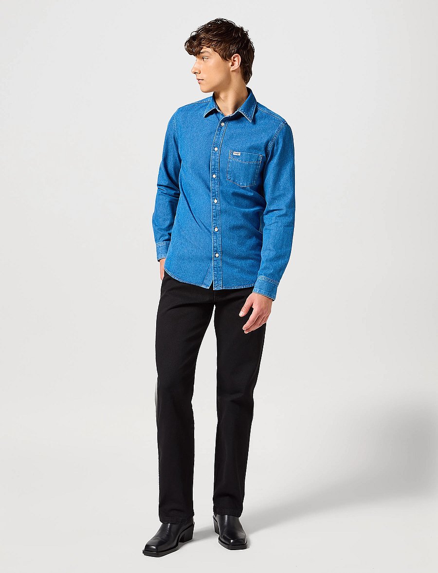 Wrangler - 13MWZ - regular jeans - shadow black - 3