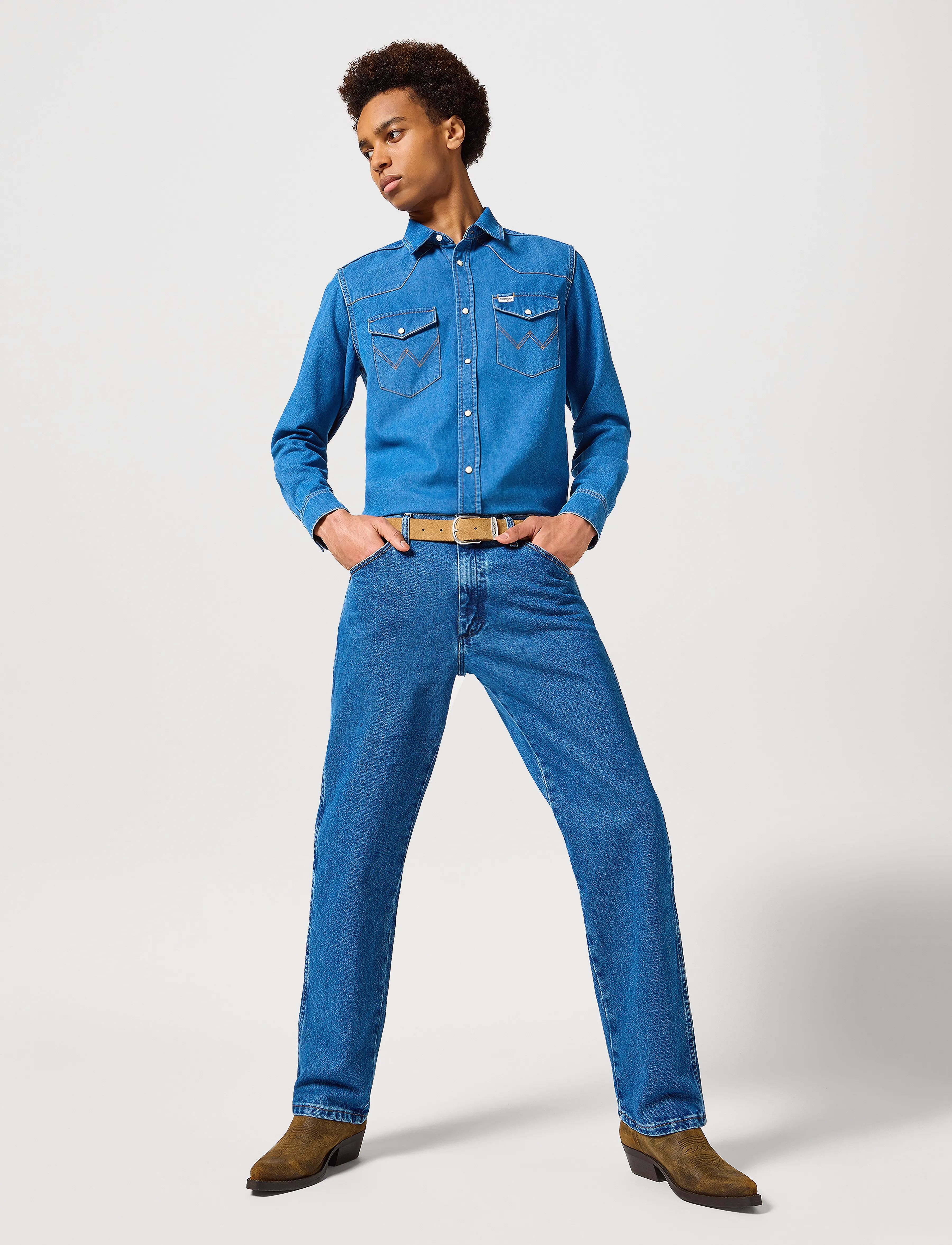 Wrangler - 13MWZ - regular jeans - stonewashed - 5