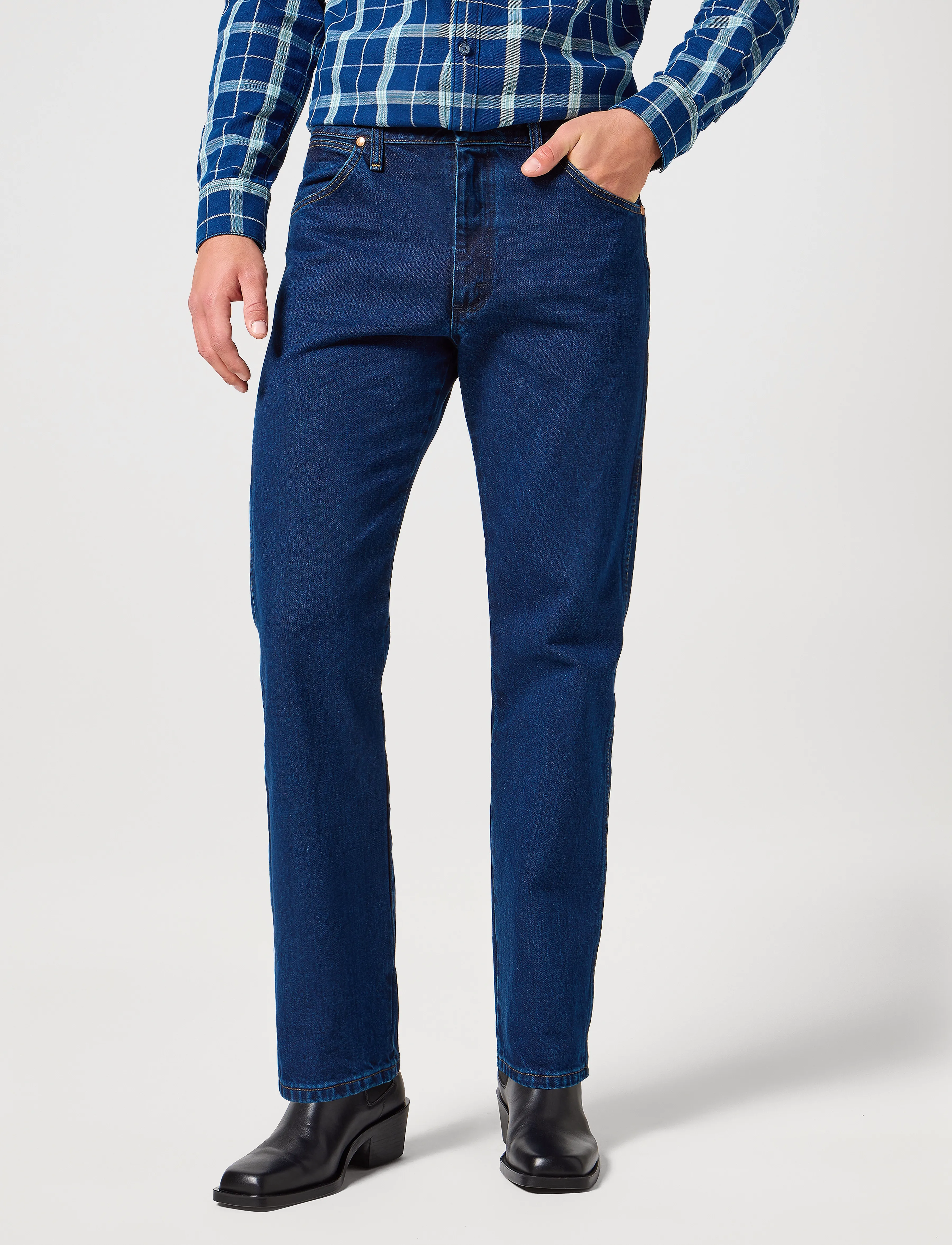Wrangler 13Mwz, 32 x 32, Blue, Jeans > Almindelige, Herre