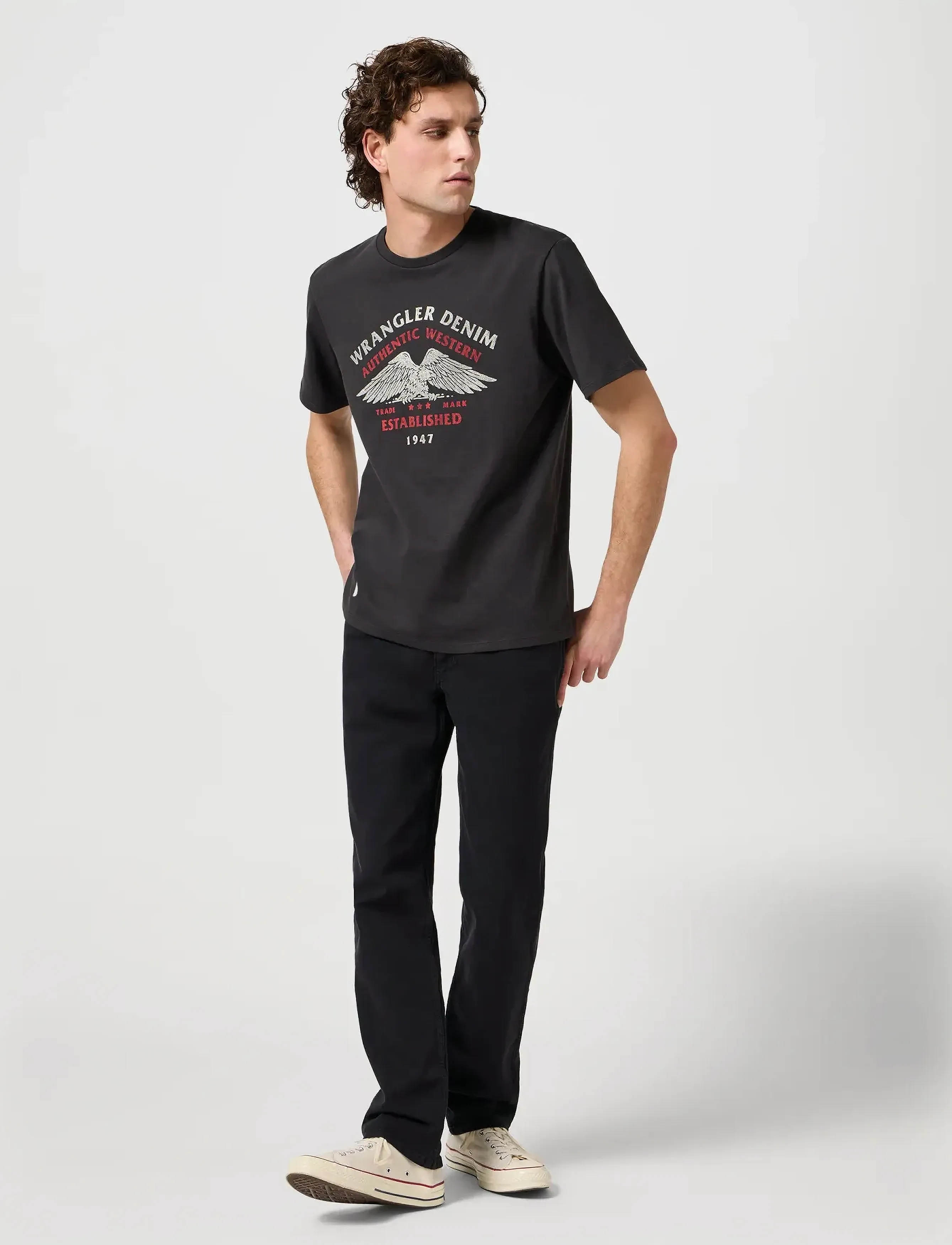 Wrangler - GREENSBORO - bukser & jeans - black rinse - 4