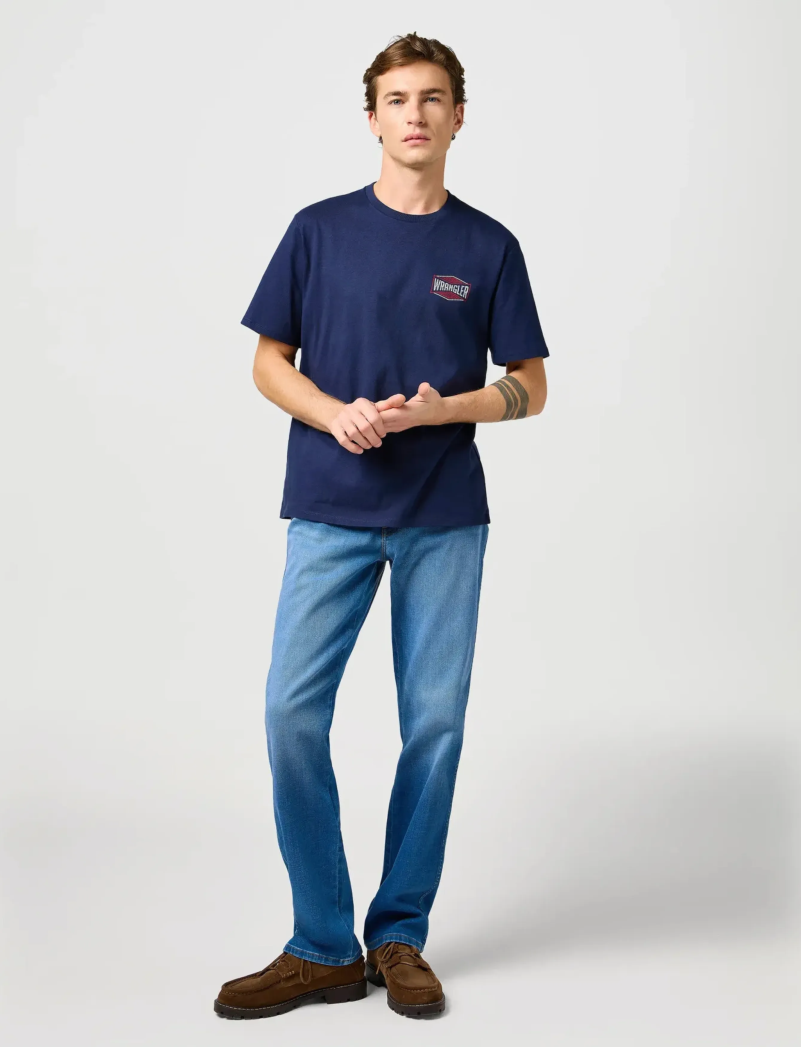 Wrangler - Small Graphic Tee - madalaimad hinnad - navy - 4