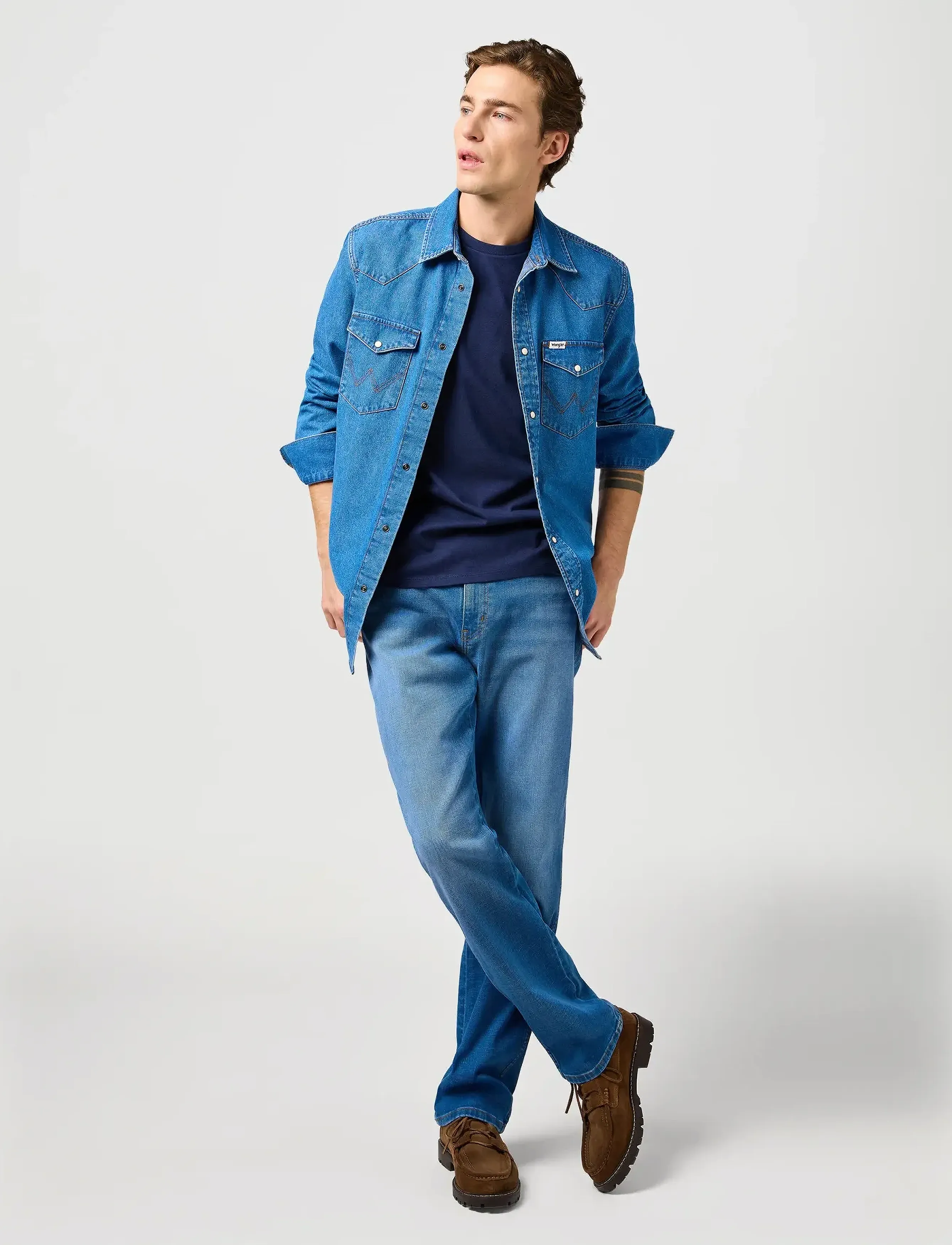 Wrangler - Small Graphic Tee - madalaimad hinnad - navy - 5