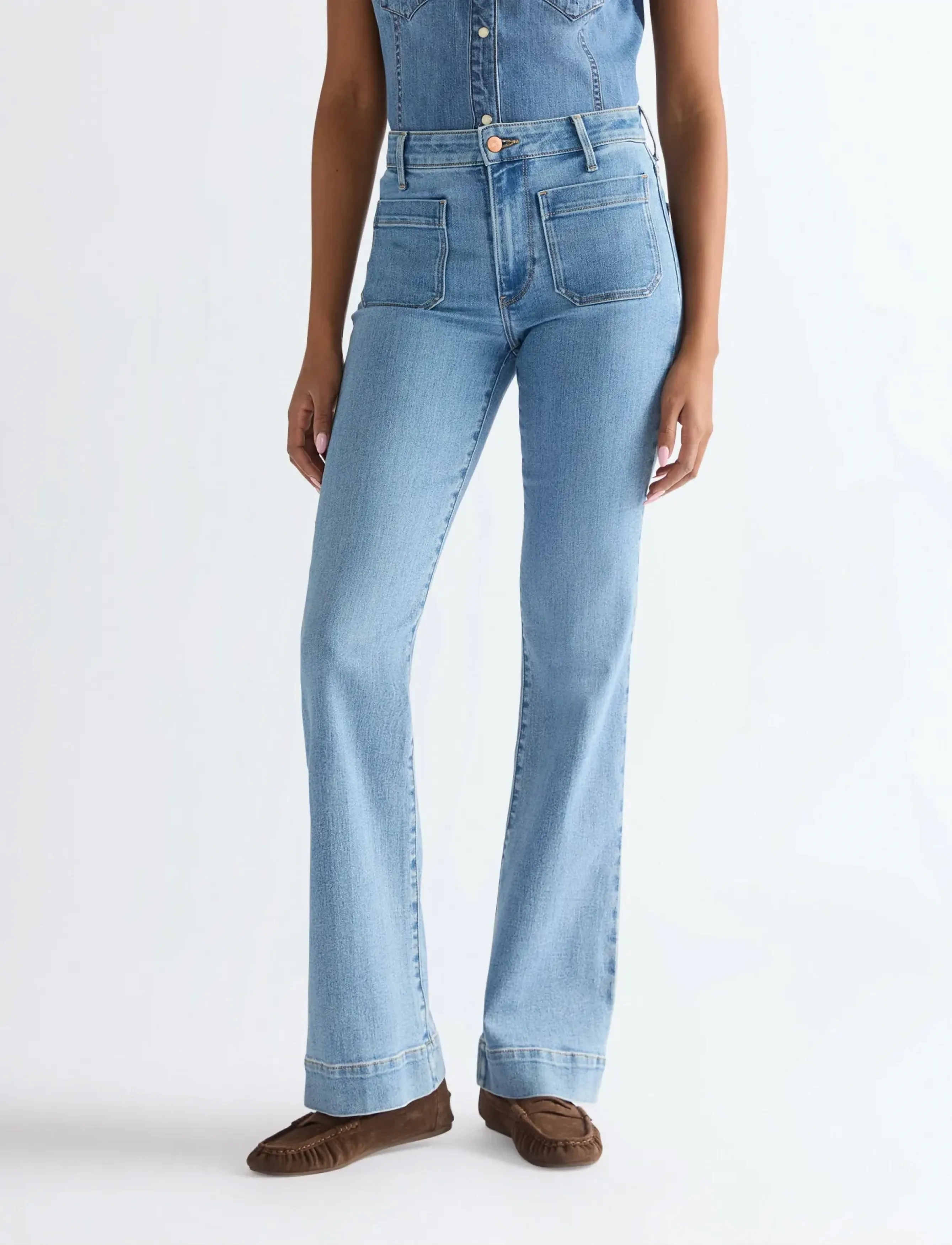 Wrangler - FLARE - alt eriti laia säärega teksad - velvet sky - 0