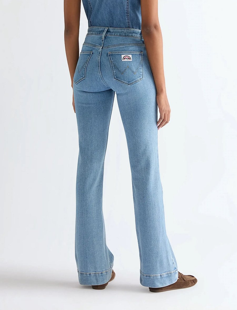 Wrangler - FLARE - alt eriti laia säärega teksad - velvet sky - 3