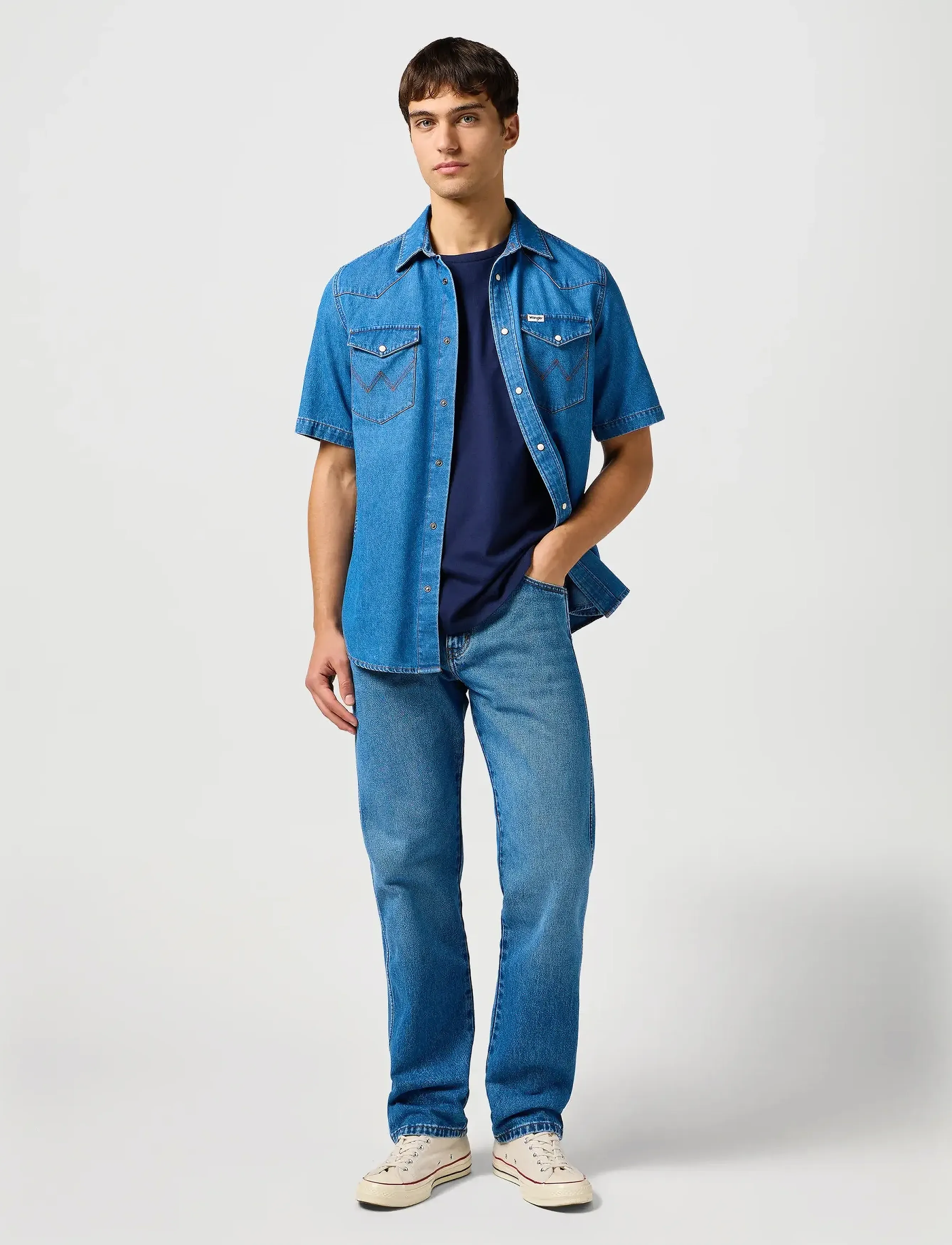 Wrangler - Graphic Tee - lowest prices - navy - 5
