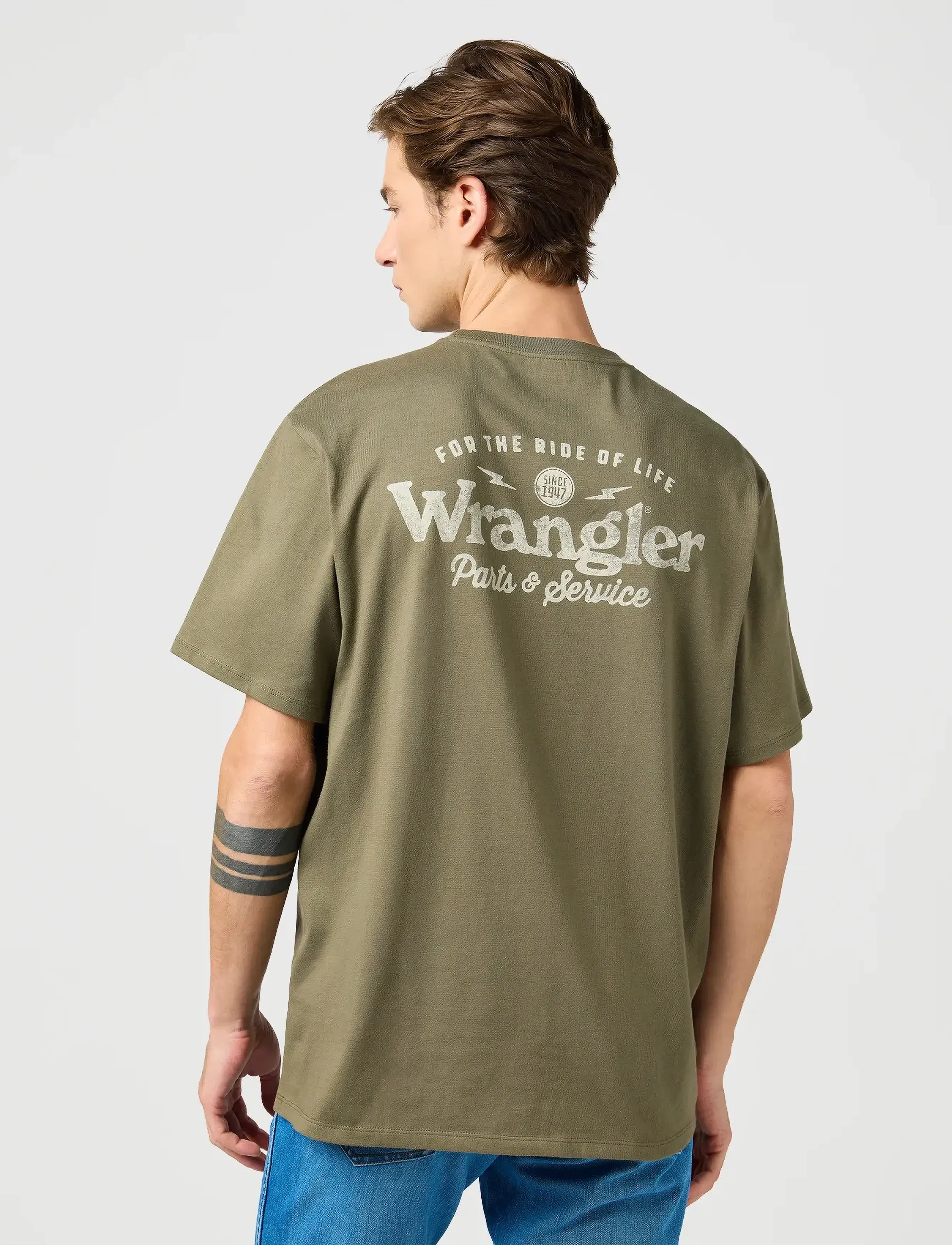 Wrangler - Graphic Tee - lowest prices - dusty olive - 2