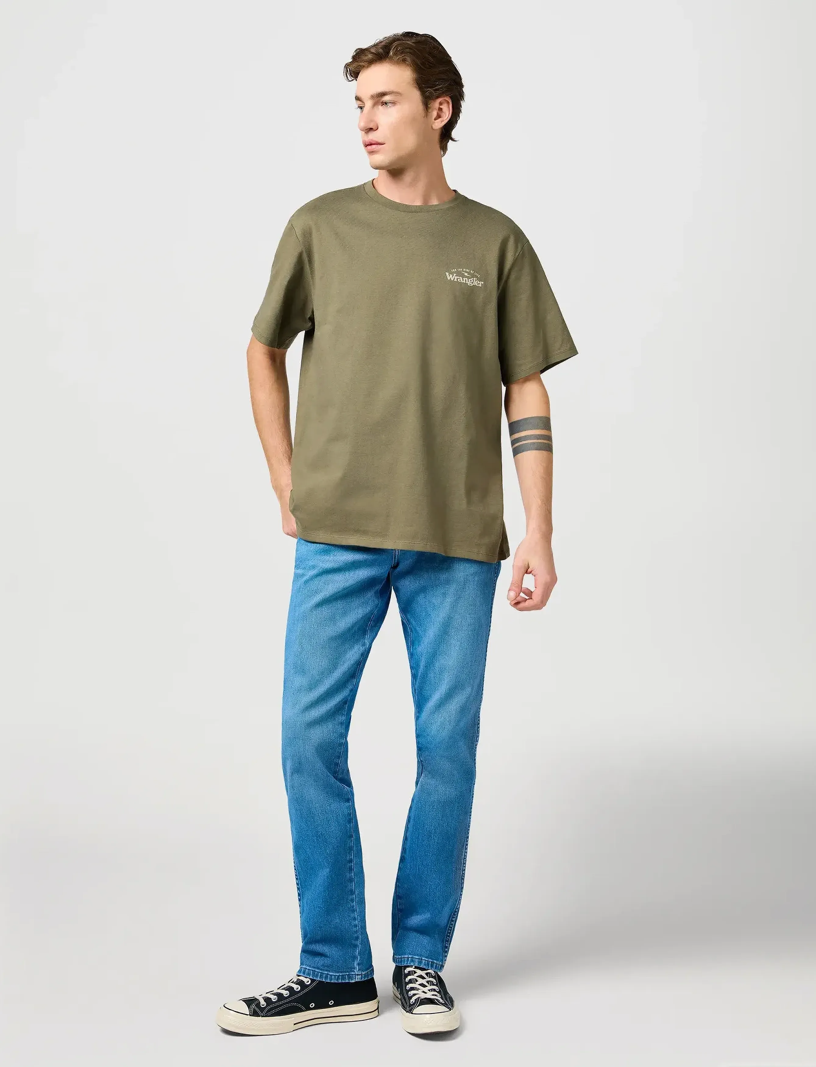 Wrangler - Graphic Tee - lowest prices - dusty olive - 3