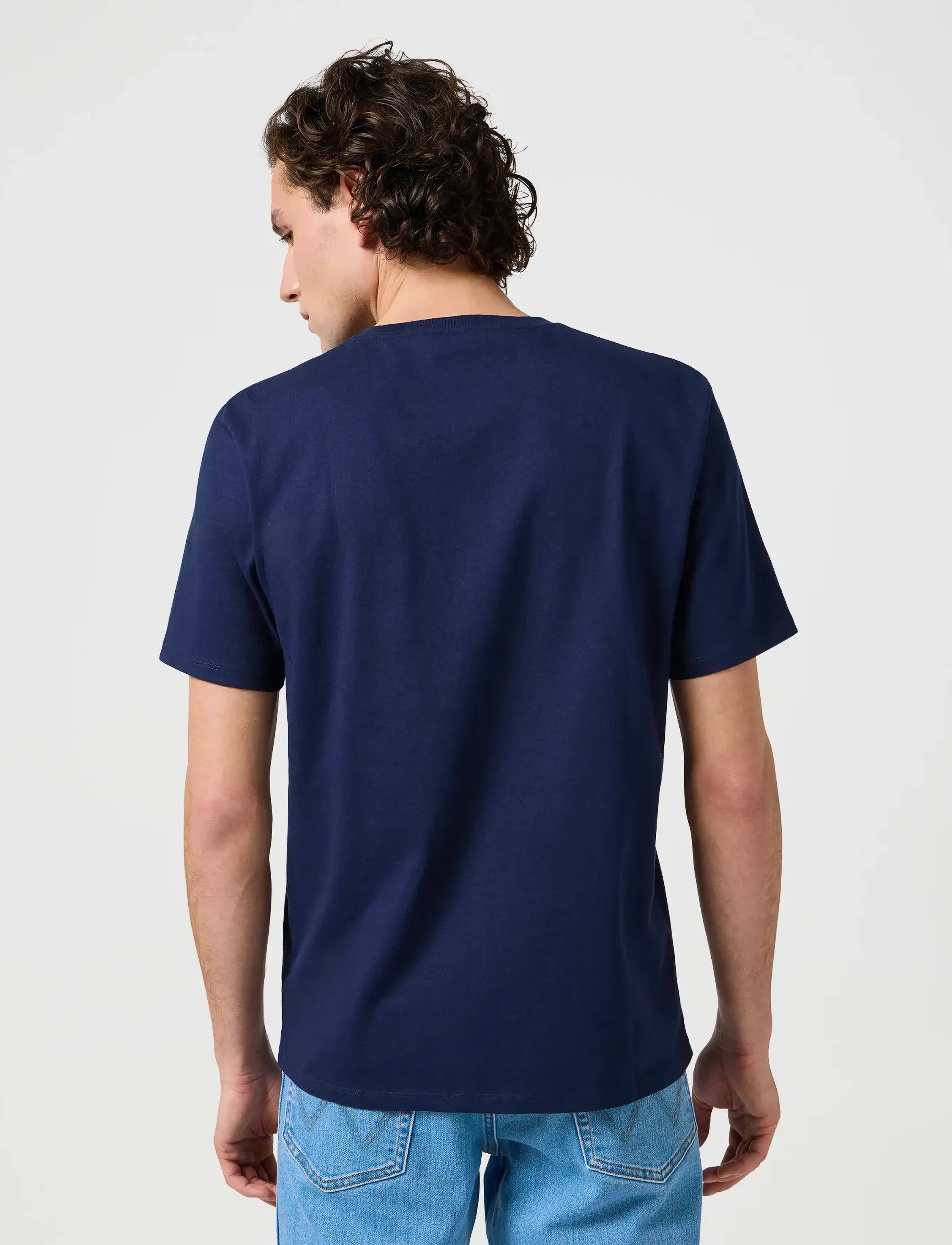 Wrangler - Small Logo Tee - lowest prices - navy - 3