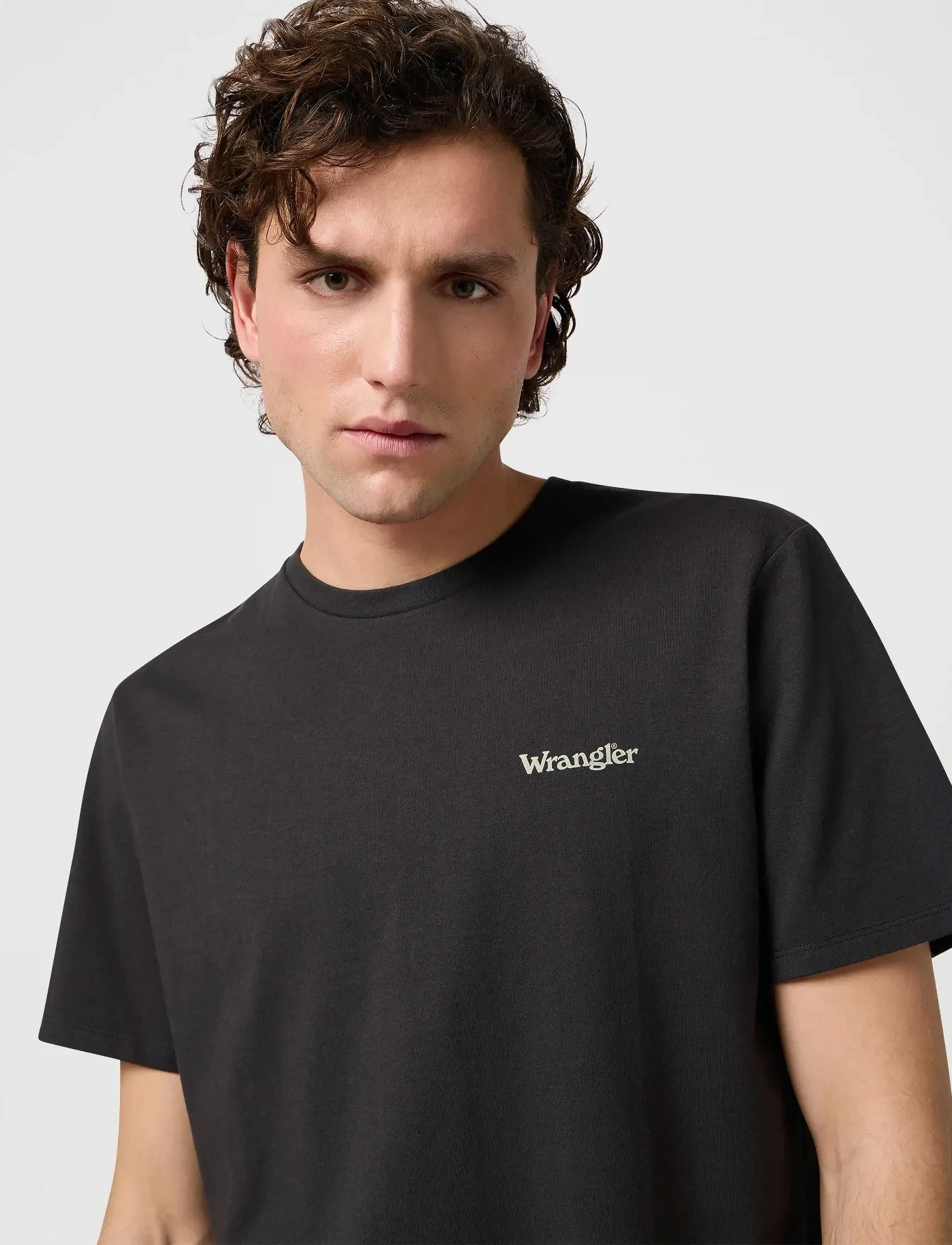 Wrangler - Small Logo Tee - lägsta priserna - faded black - 5