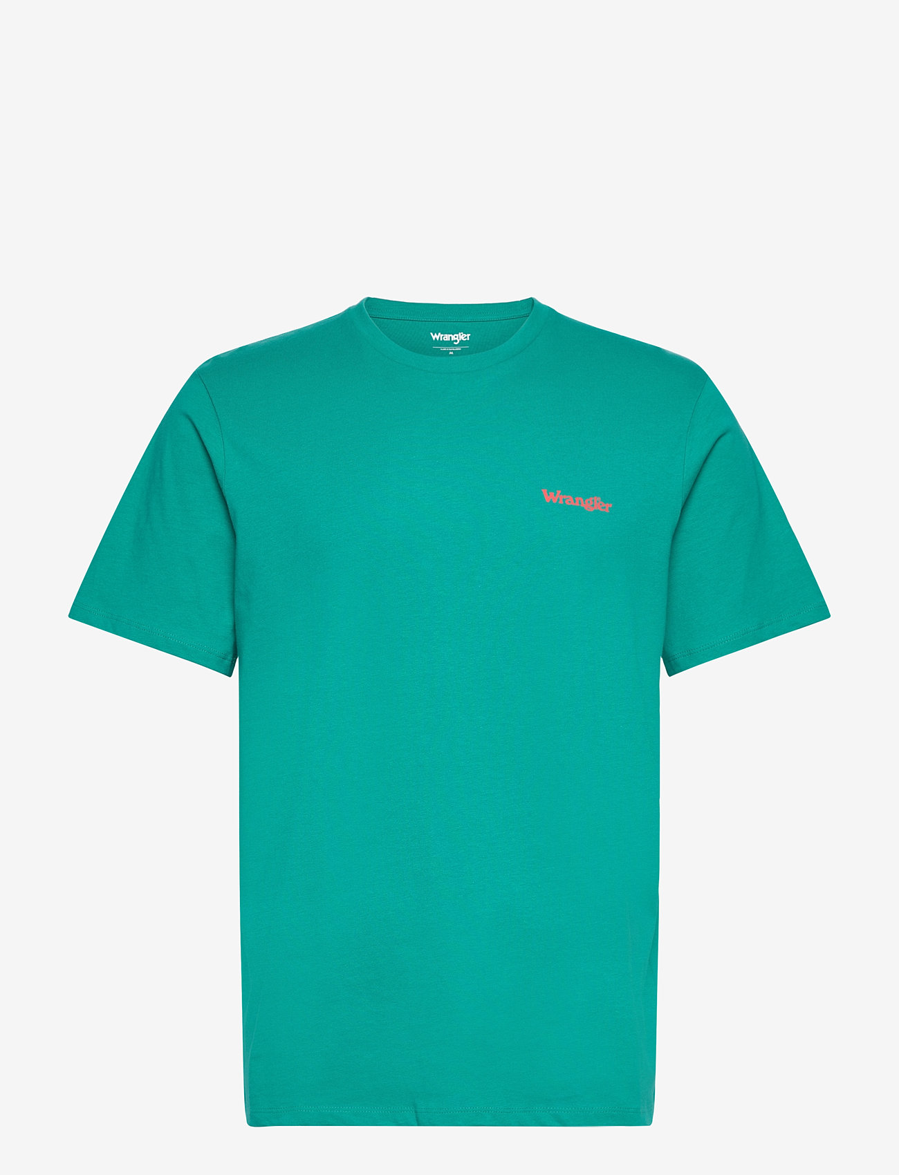 Wrangler - Small Logo Tee - efterårstøj - porcelain green - 0